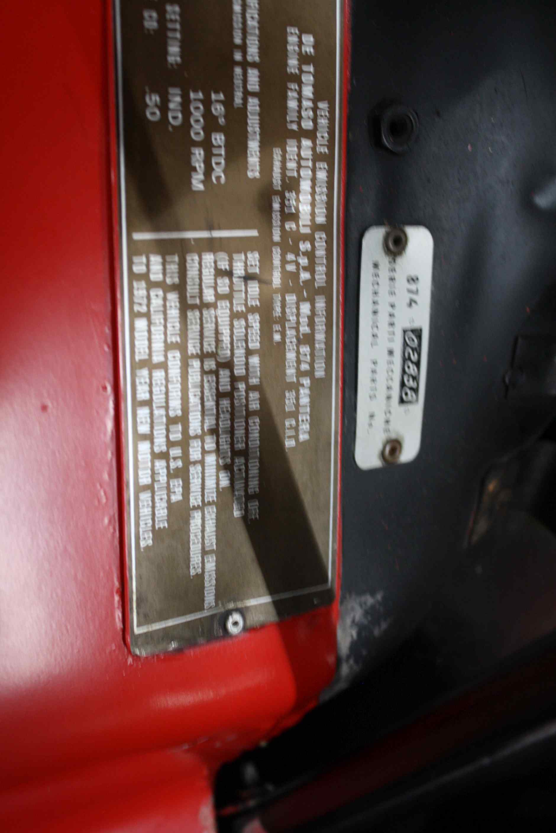 1972 DeTomaso Pantera