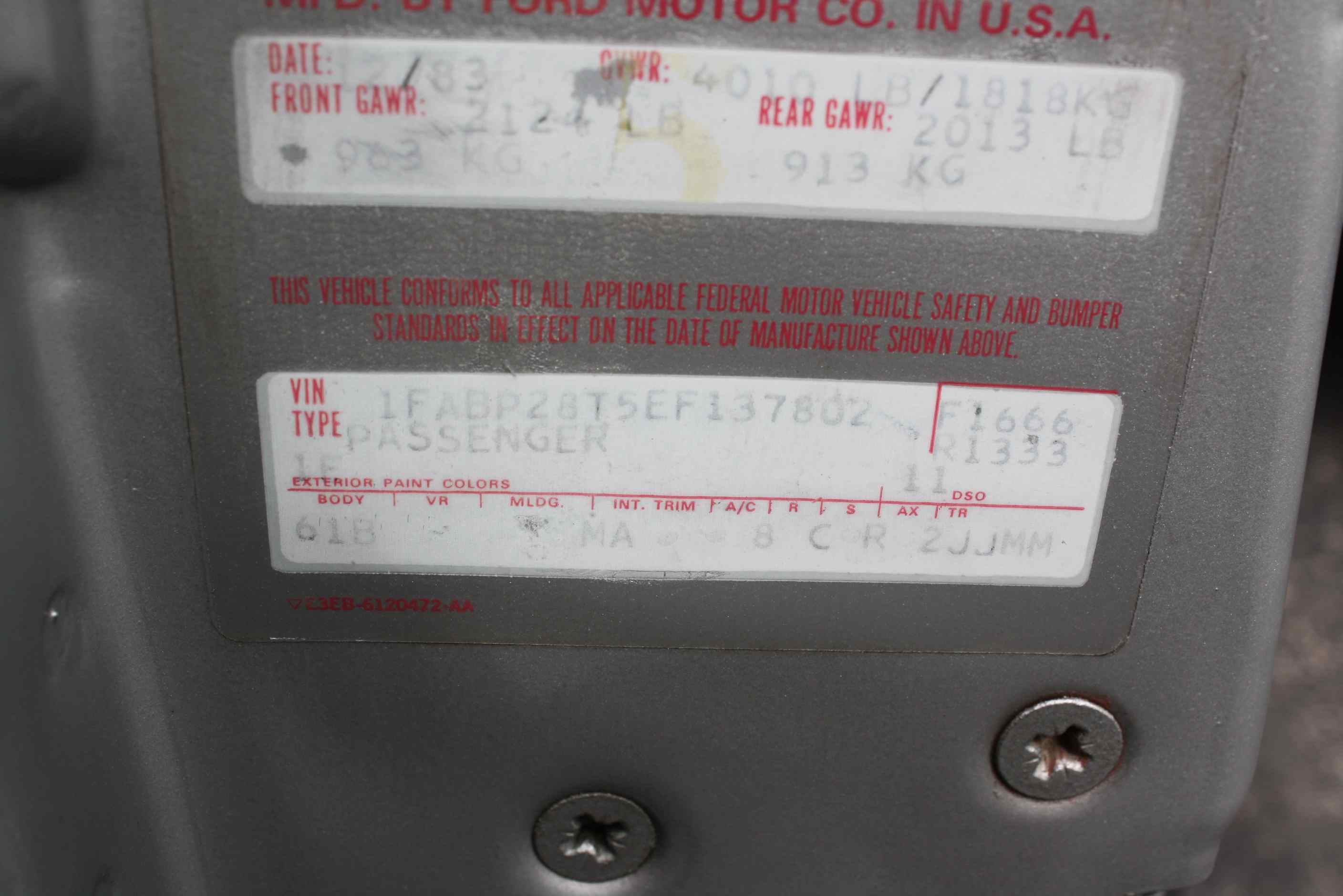 1984 Mustang SVO