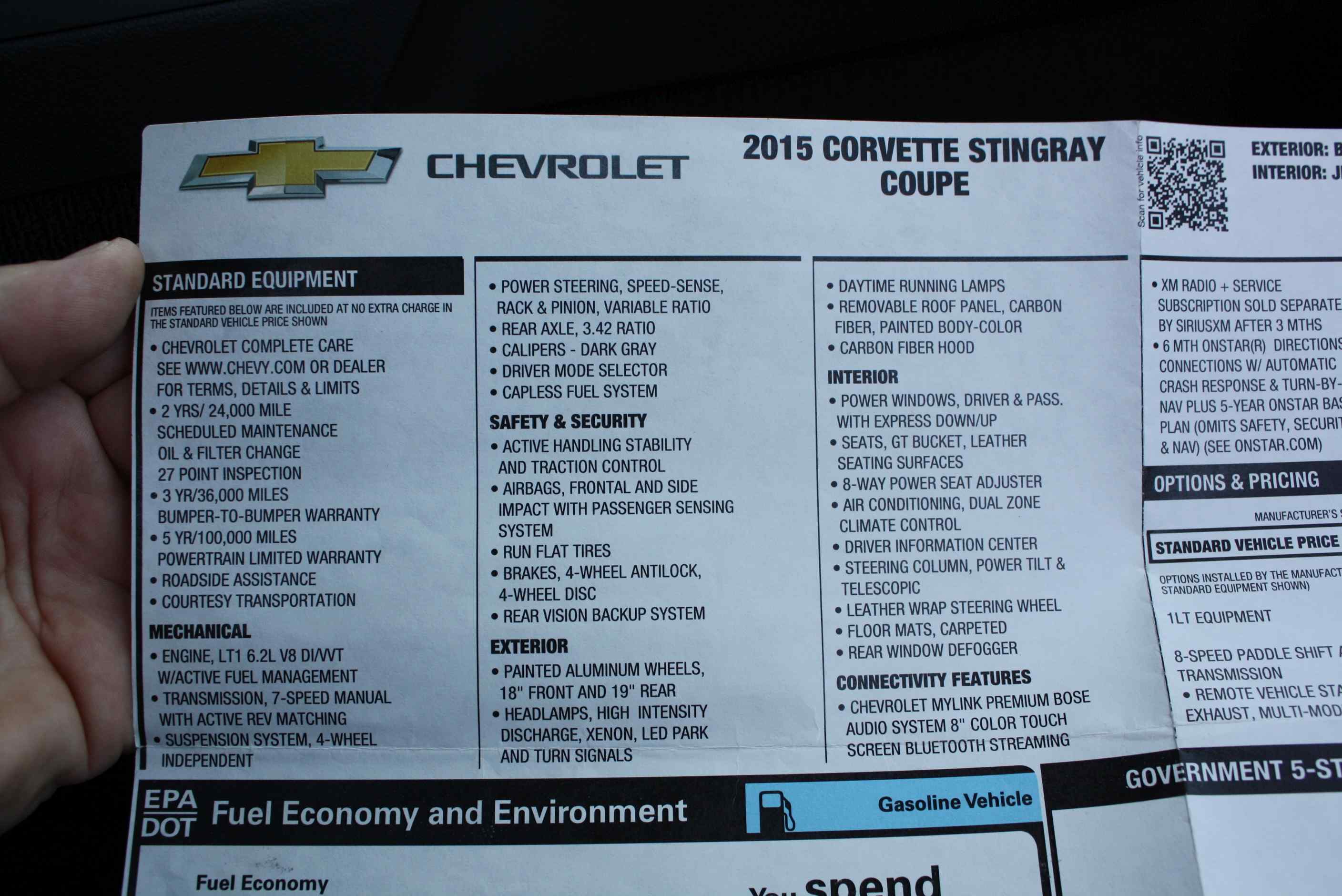 2015 Corvette Stingray