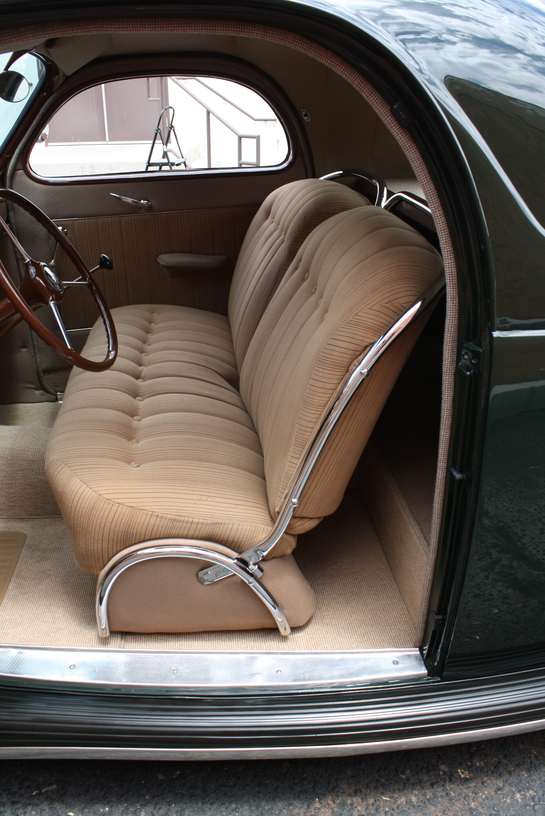 1937 Lincoln Zephyr 3 window coupe.