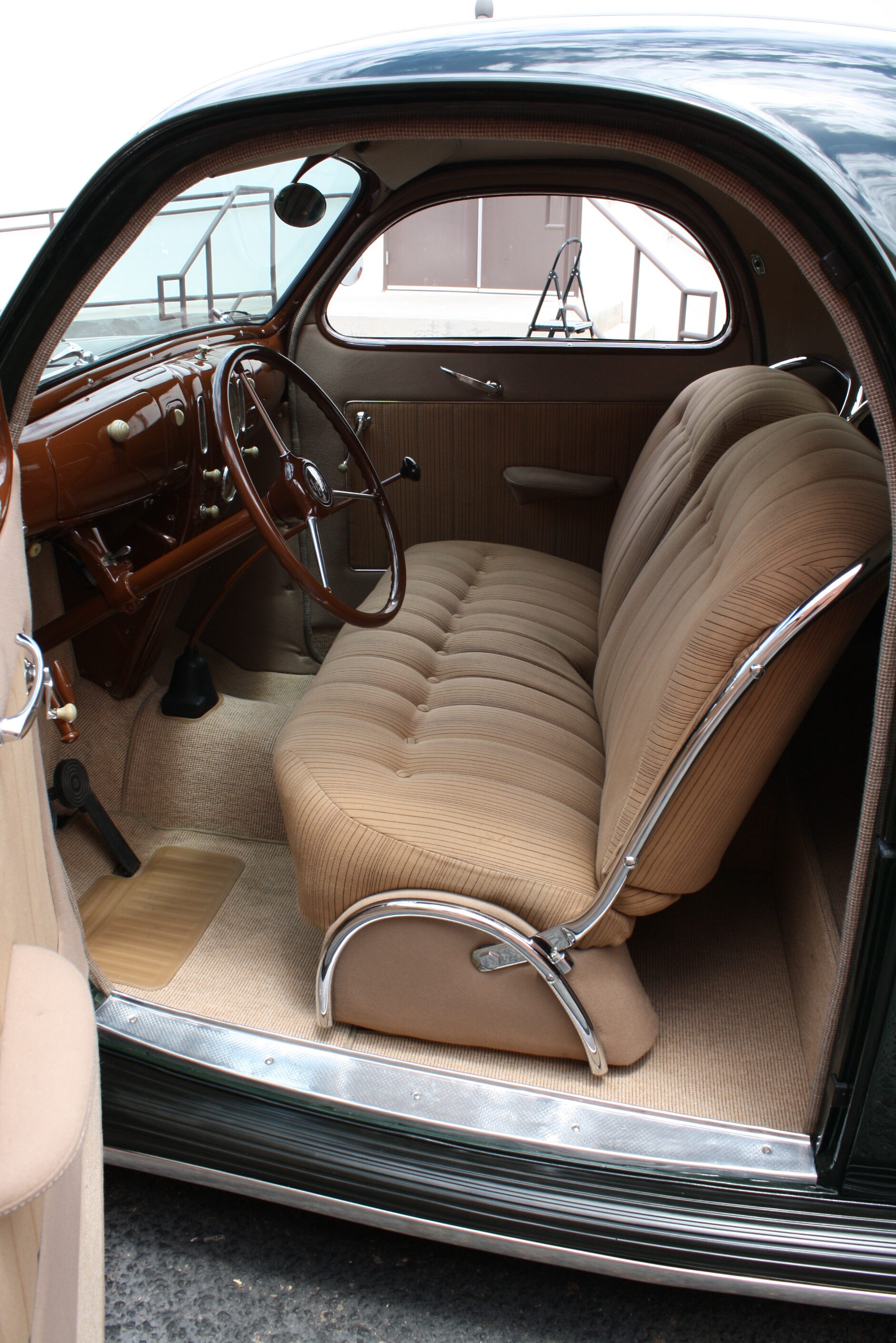 1937 Lincoln Zephyr 3 window coupe.