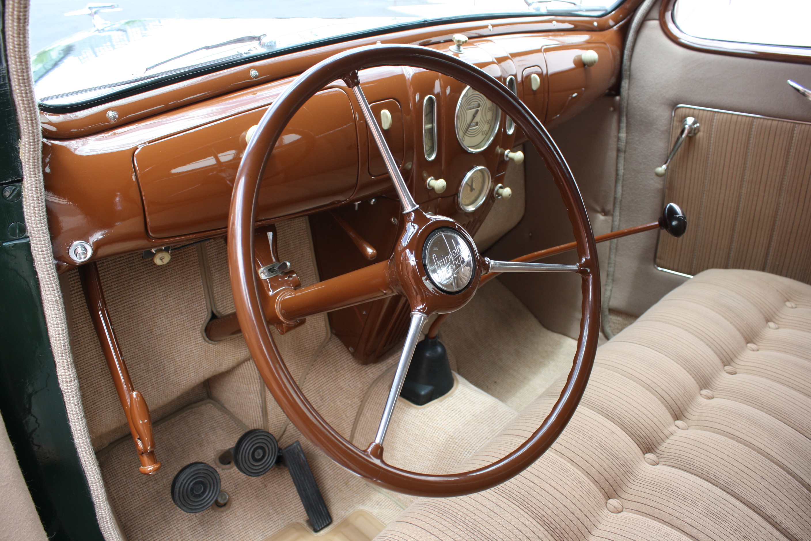 1937 Lincoln Zephyr 3 window coupe.