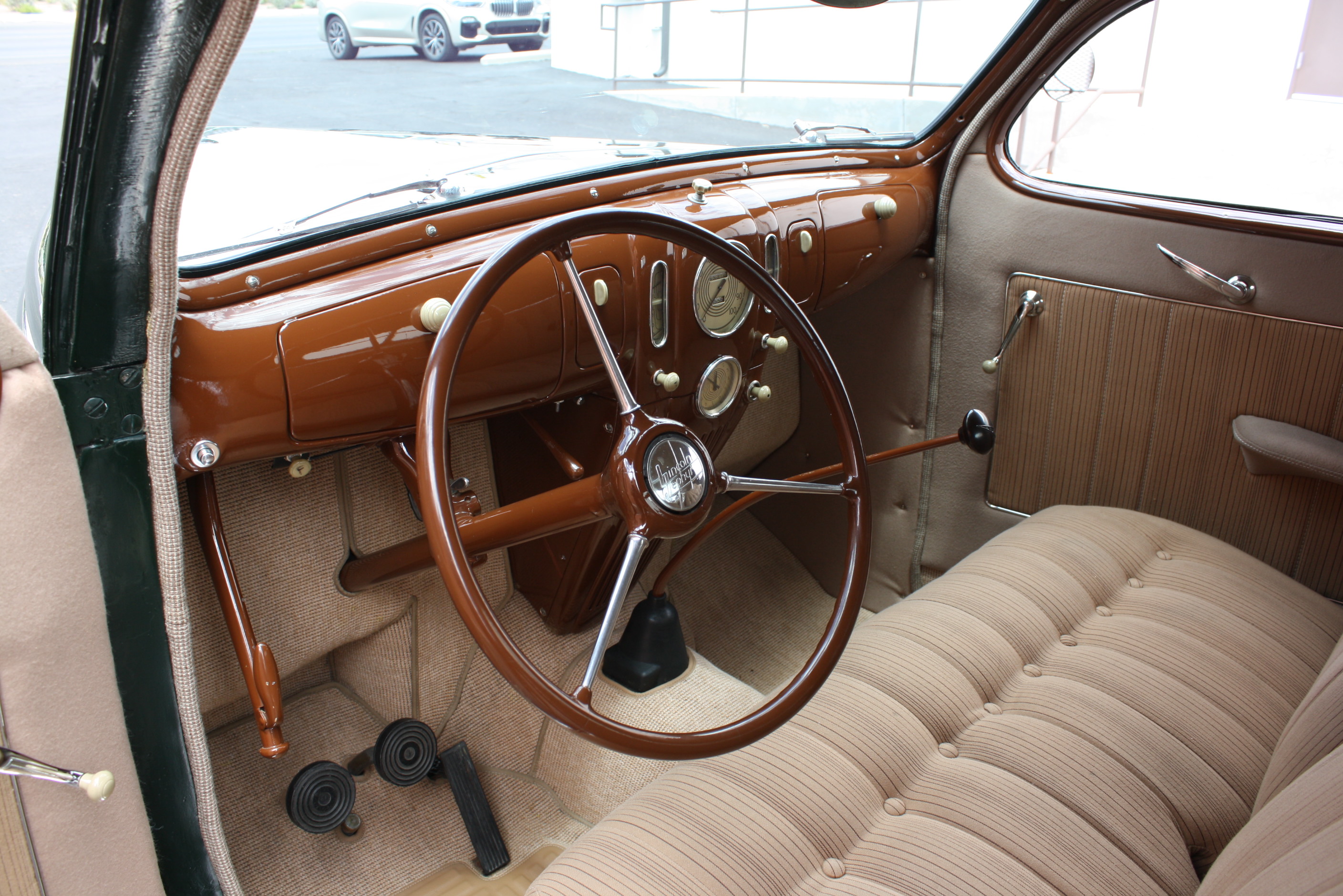 1937 Lincoln Zephyr 3 window coupe.