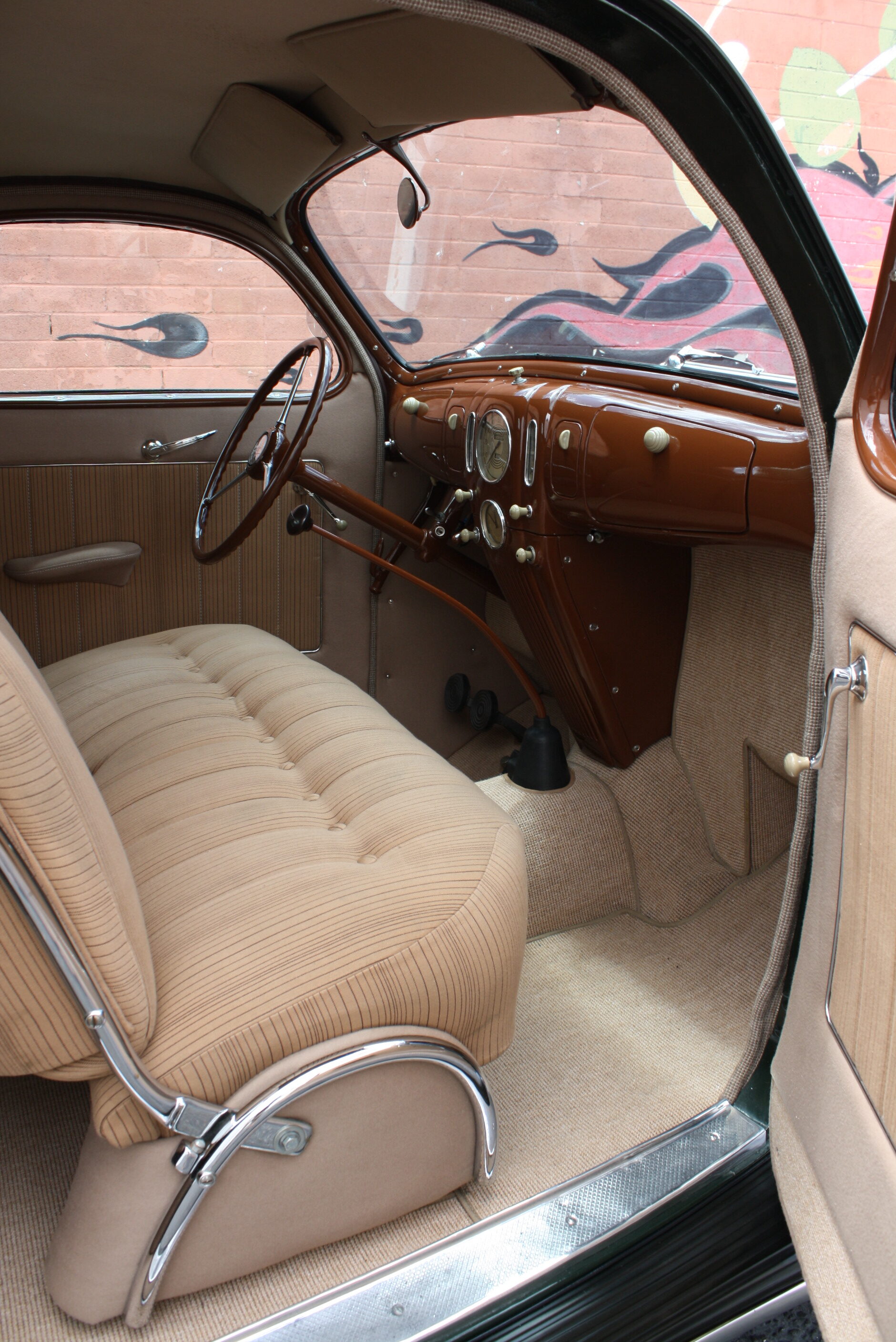 1937 Lincoln Zephyr 3 window coupe.