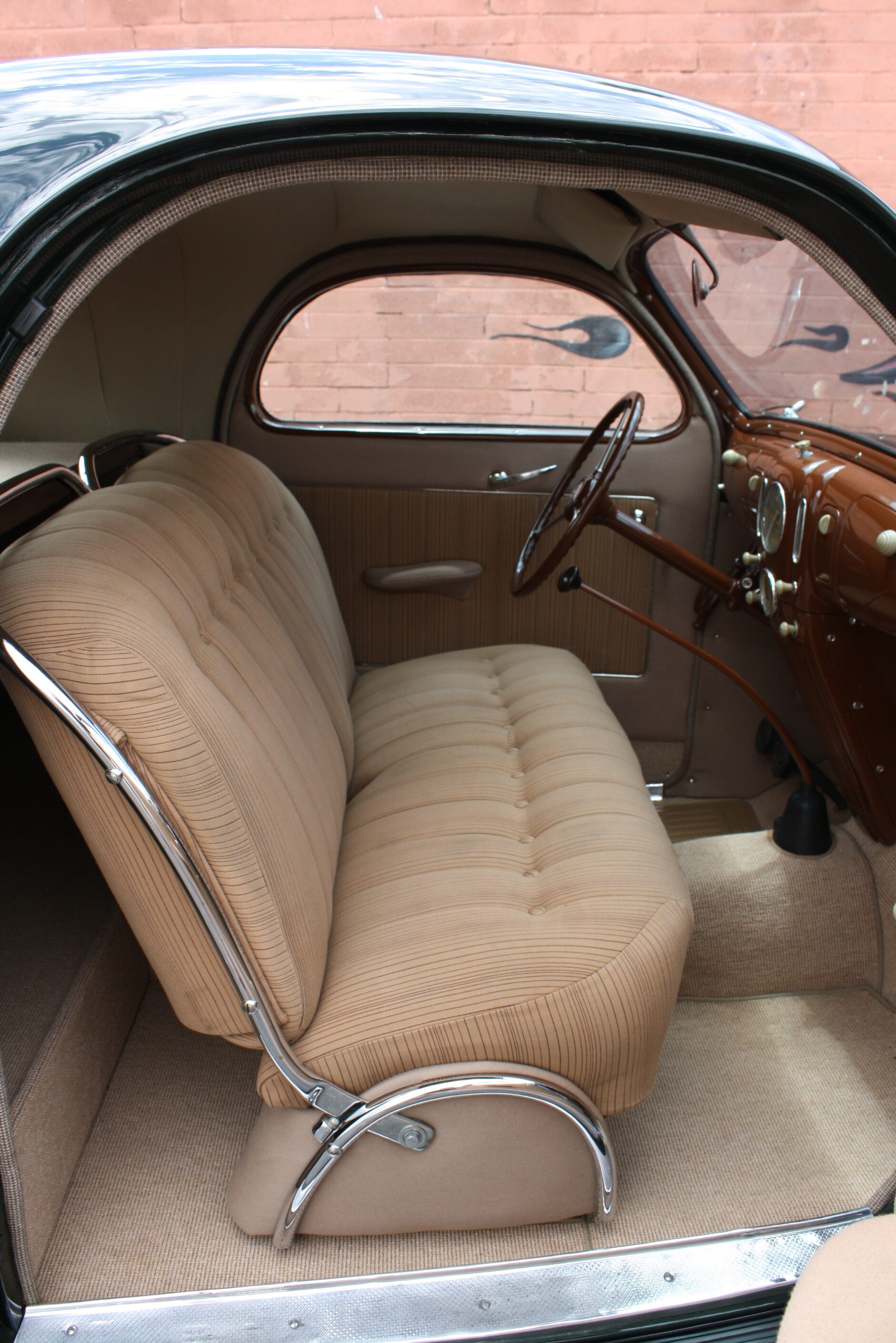 1937 Lincoln Zephyr 3 window coupe.