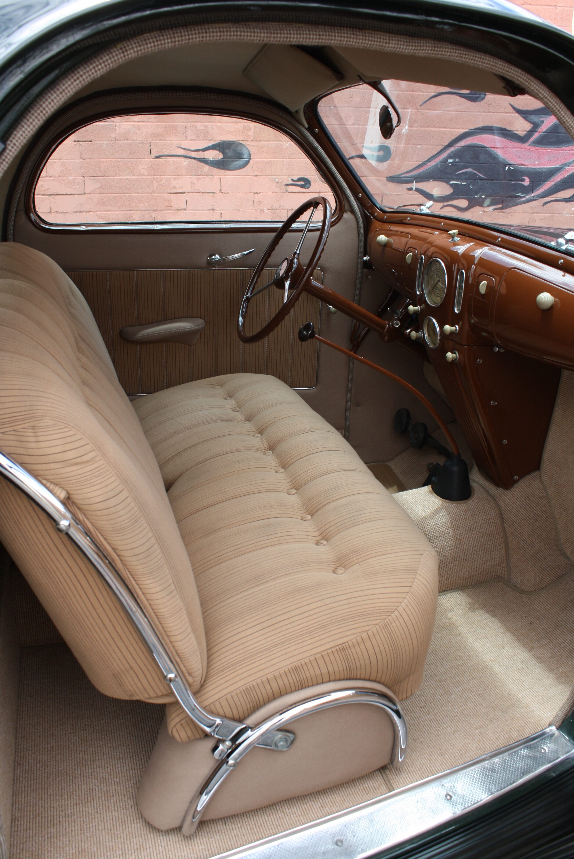1937 Lincoln Zephyr 3 window coupe.