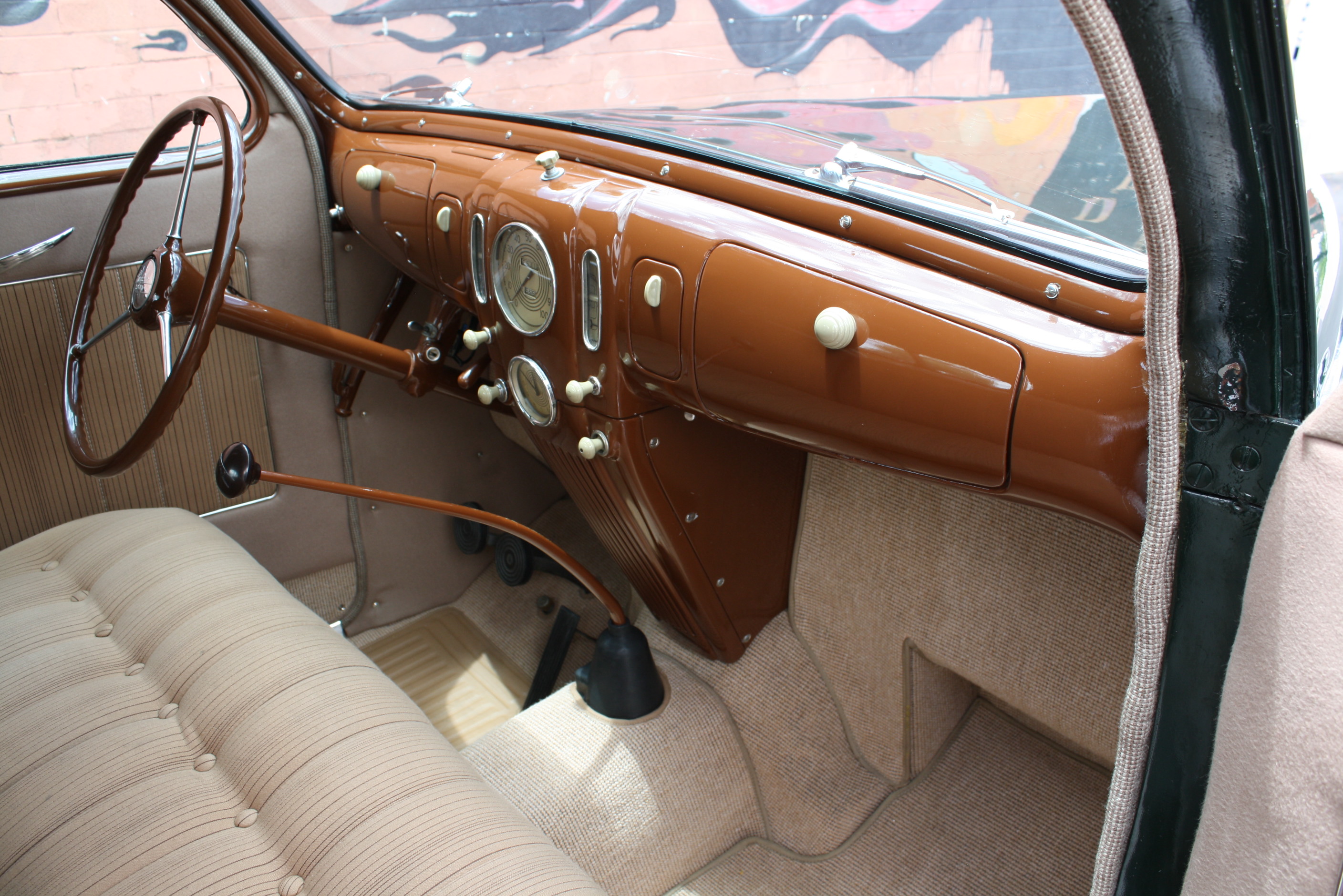 1937 Lincoln Zephyr 3 window coupe.