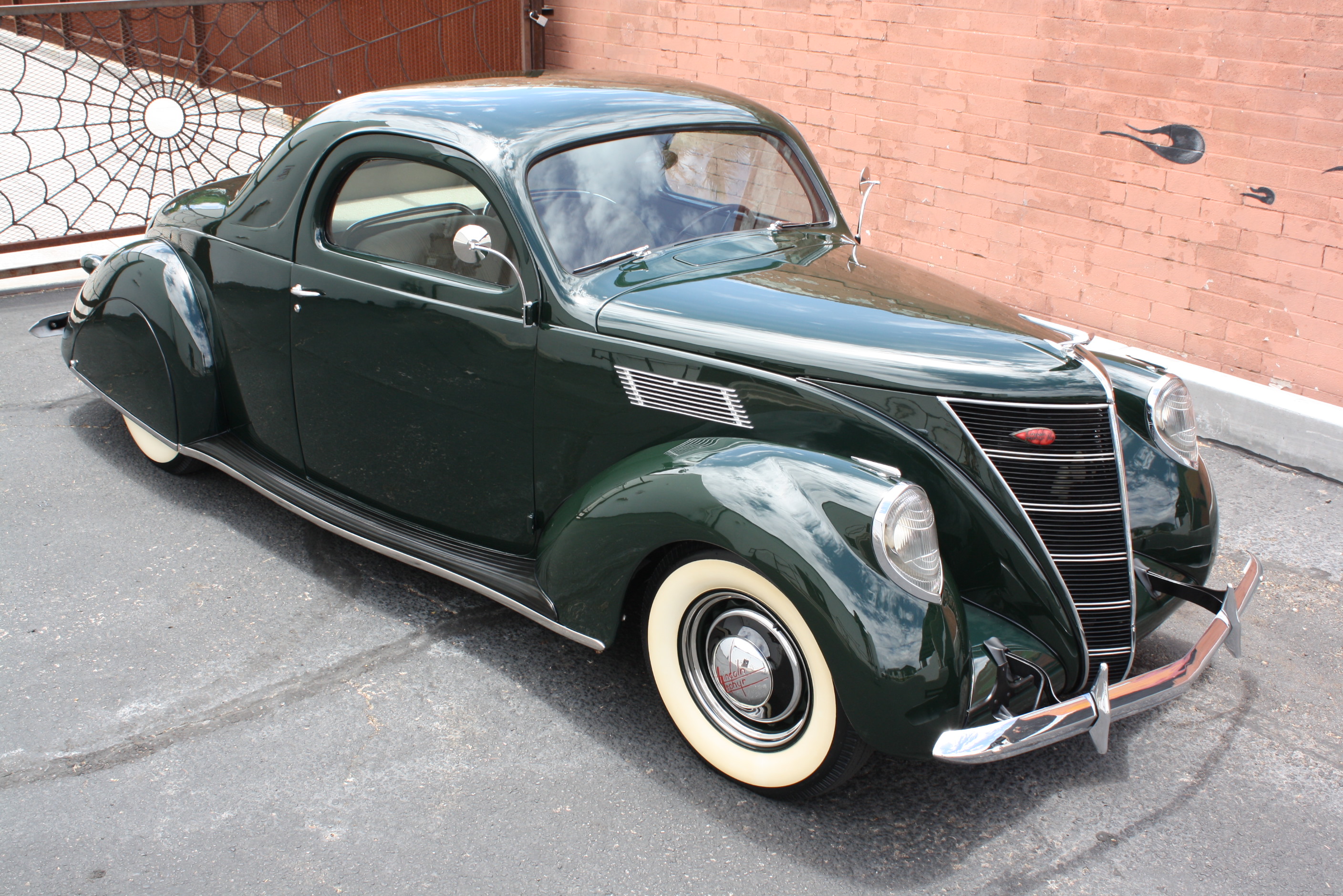 1937 Lincoln Zephyr 3 window coupe.