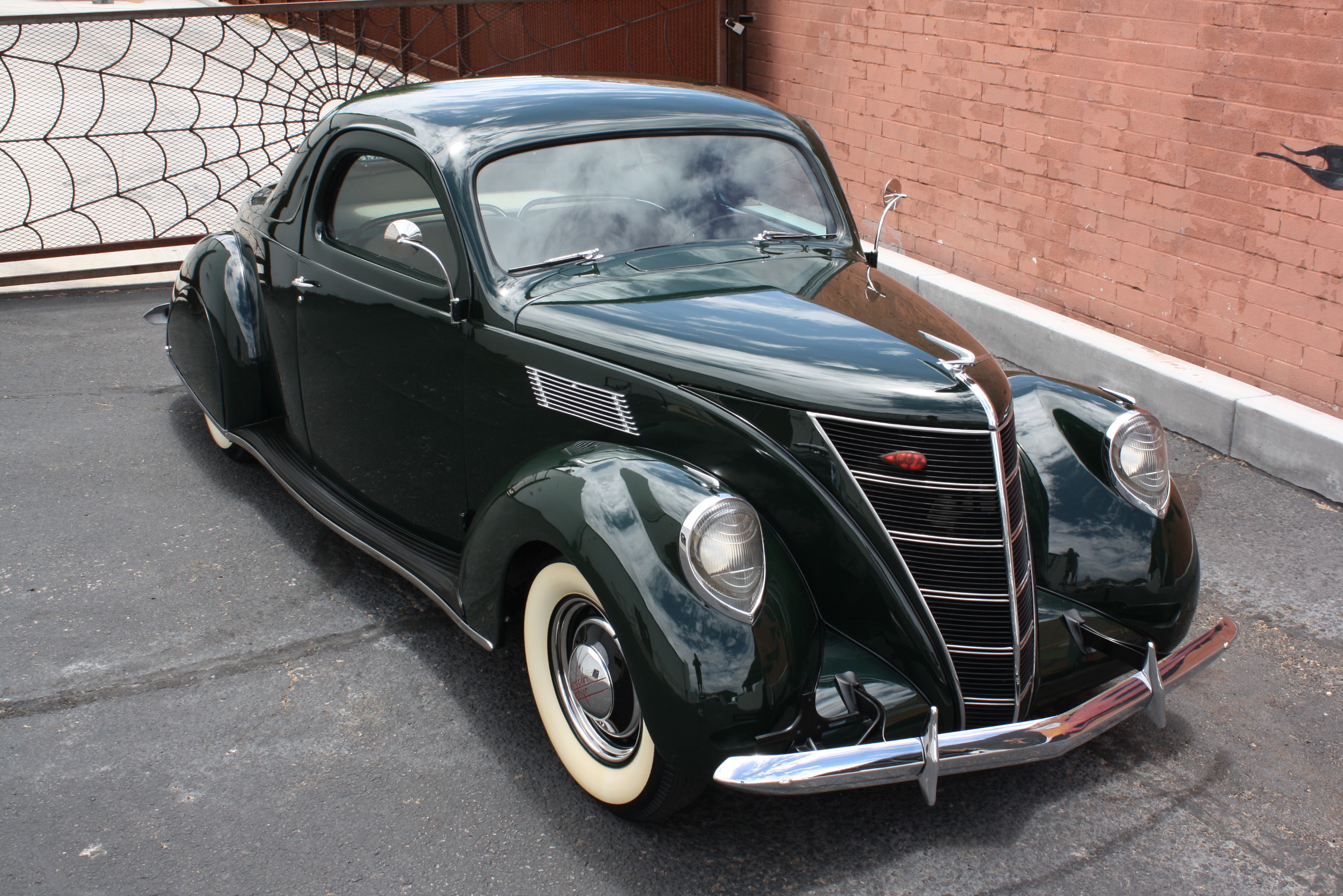 1937 Lincoln Zephyr 3 window coupe.