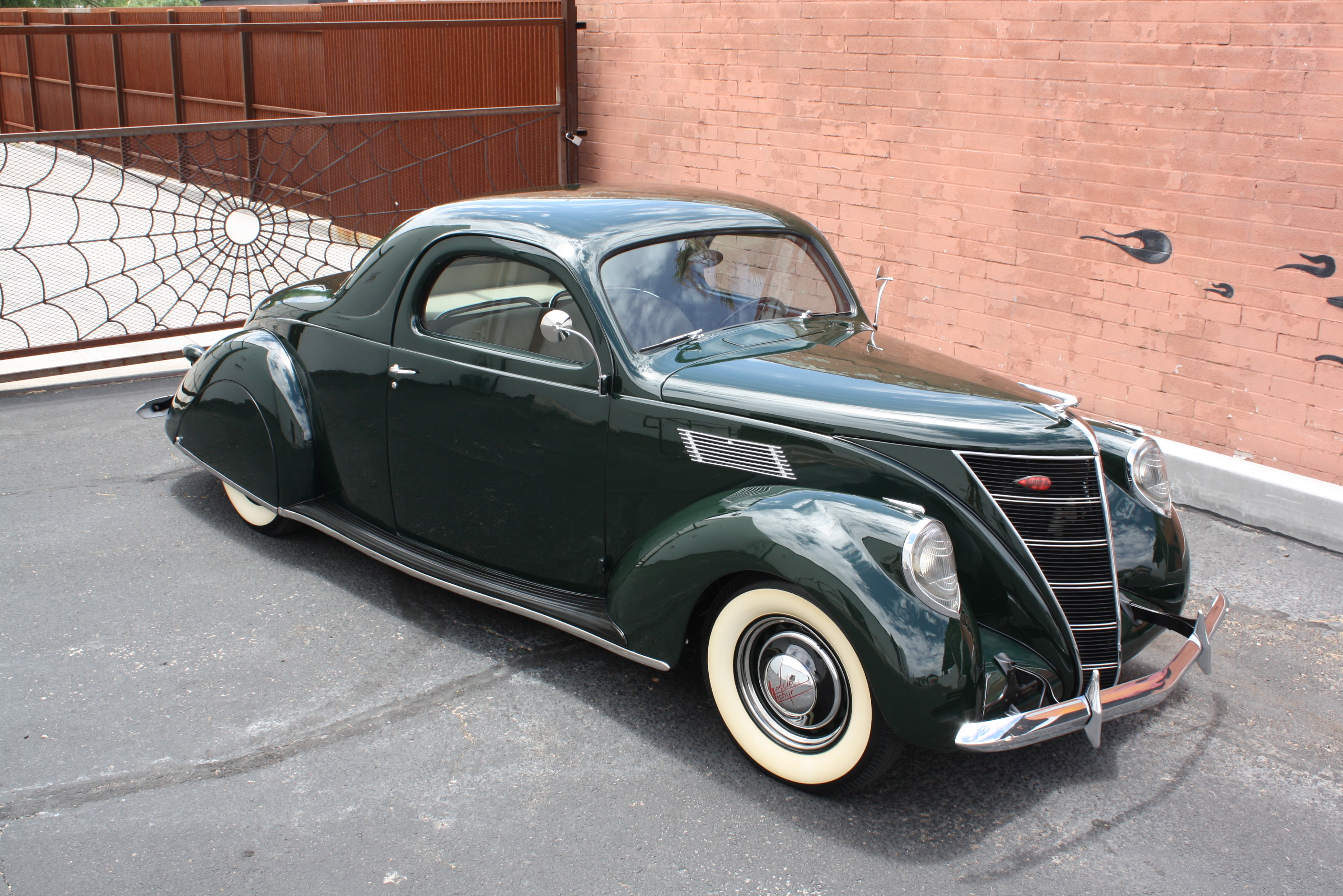1937 Lincoln Zephyr 3 window coupe.