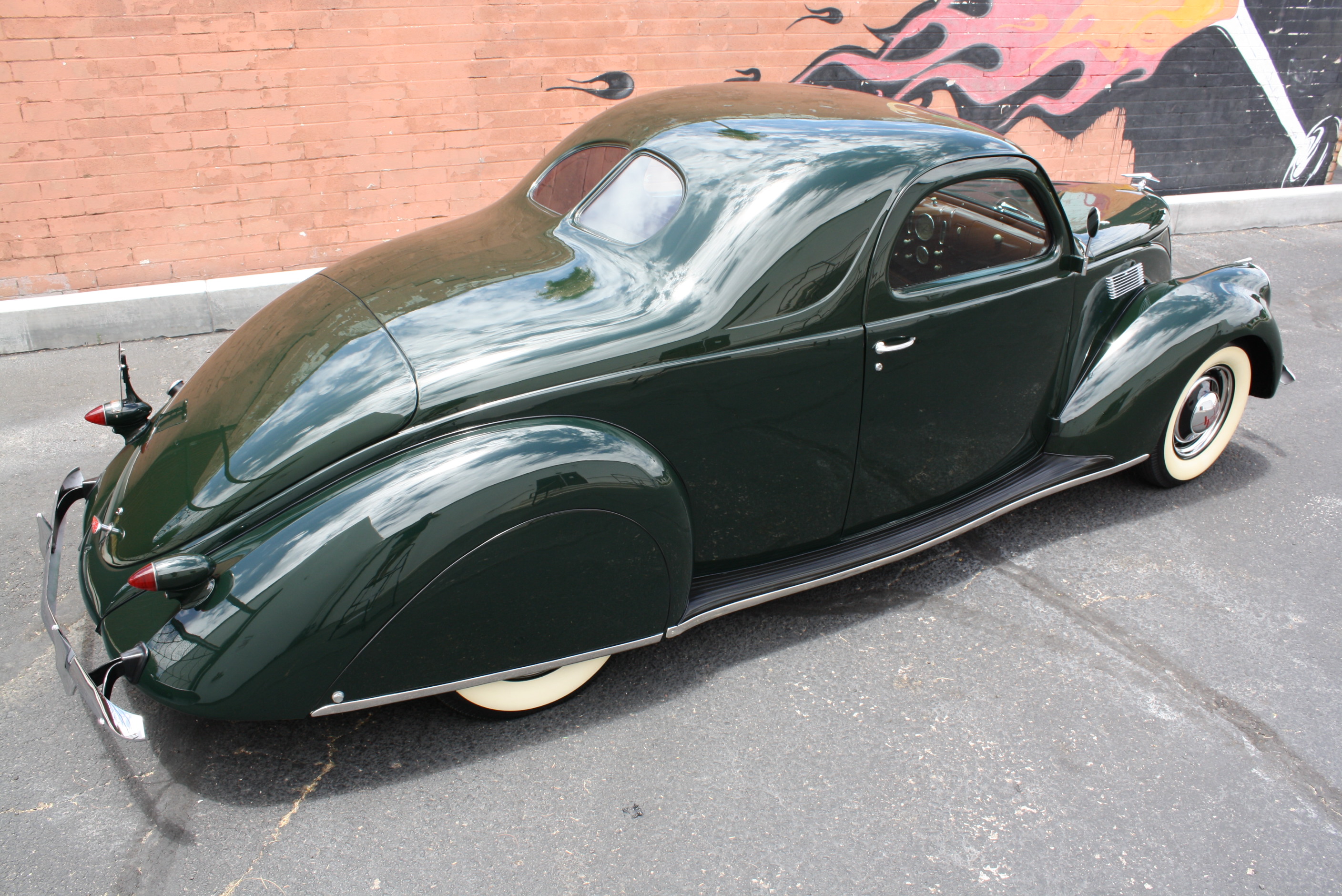 1937 Lincoln Zephyr 3 window coupe.
