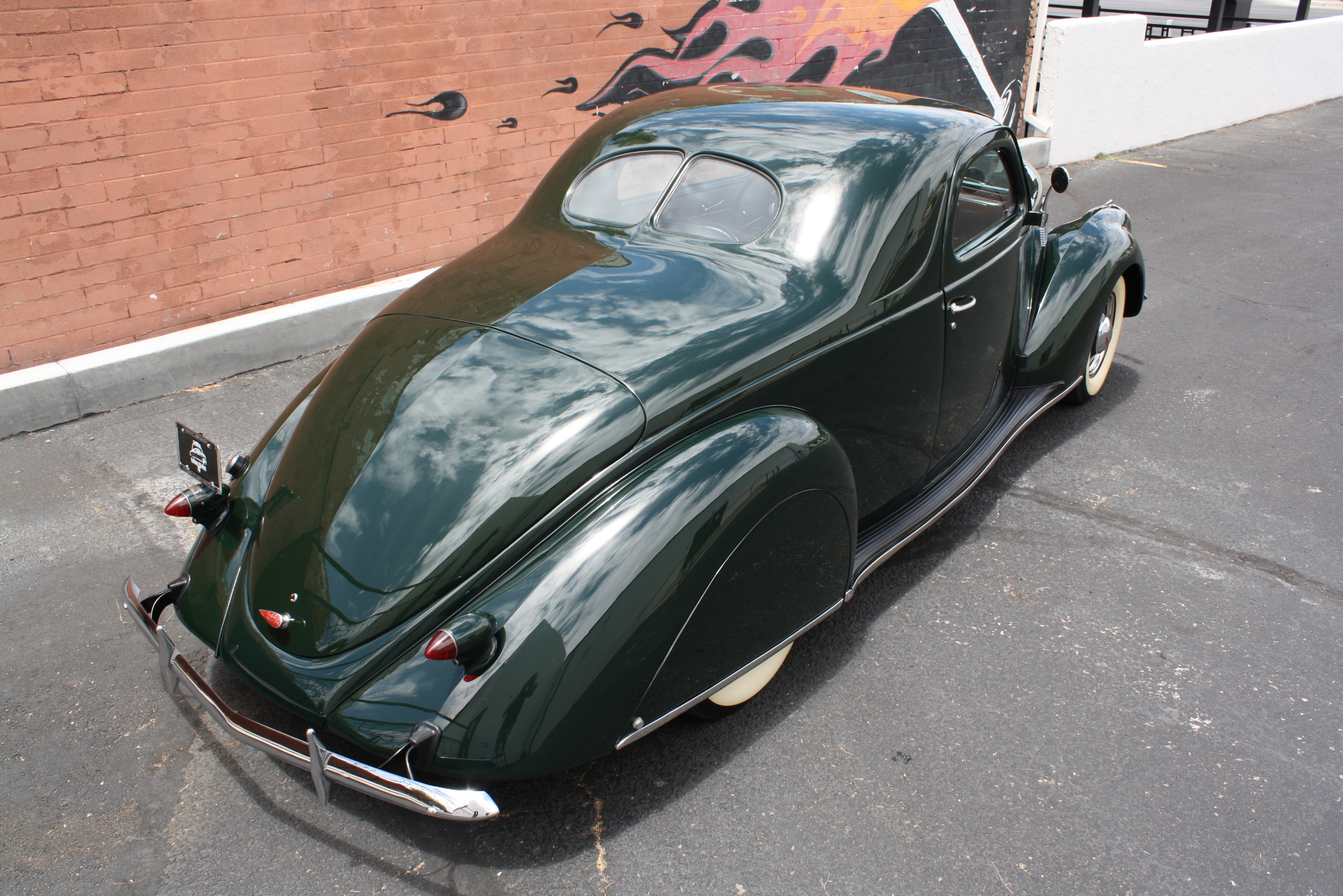 1937 Lincoln Zephyr 3 window coupe.