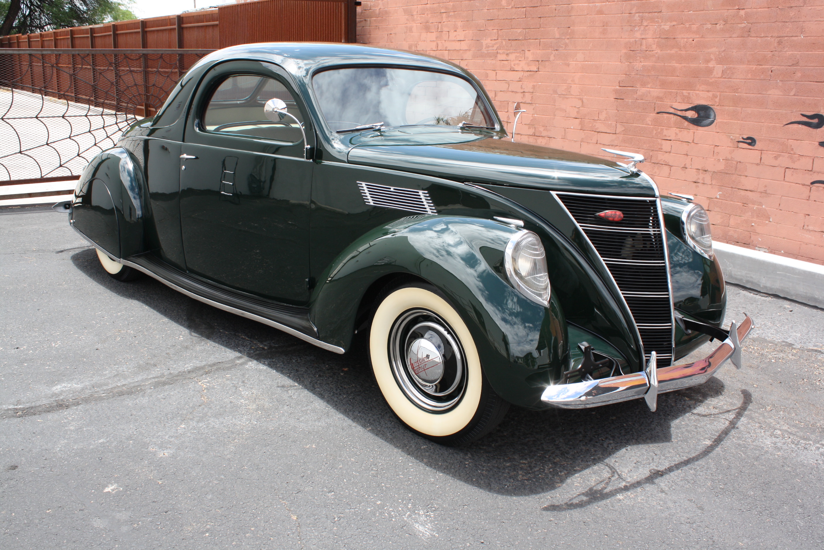 1937 Lincoln Zephyr 3 window coupe.