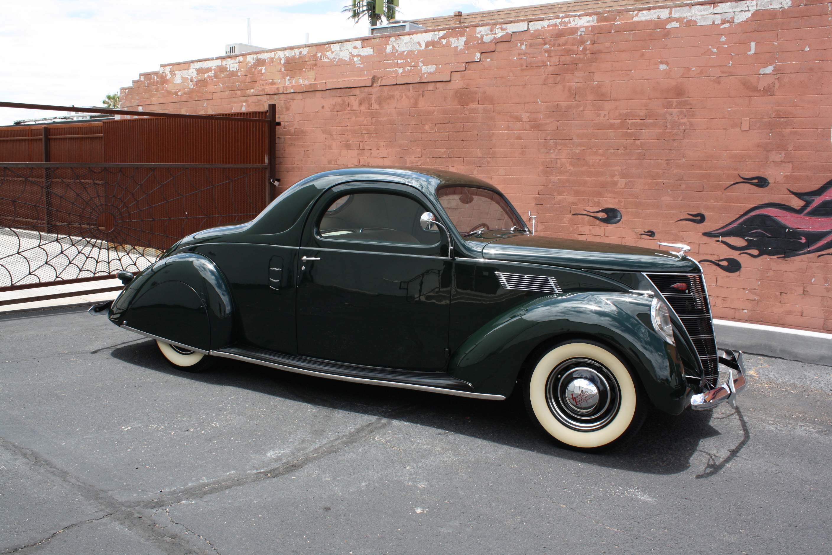 1937 Lincoln Zephyr 3 window coupe.