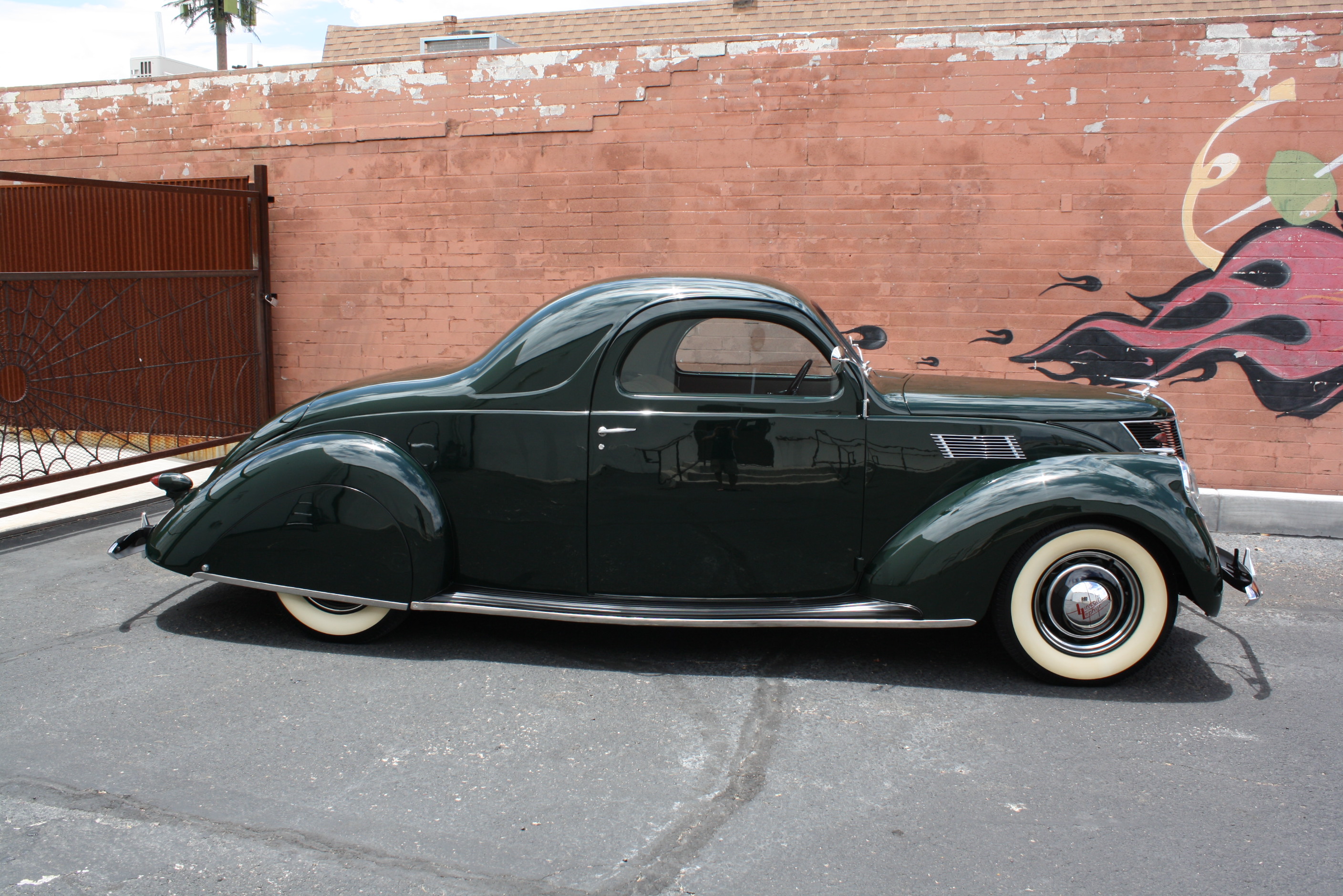 1937 Lincoln Zephyr 3 window coupe.