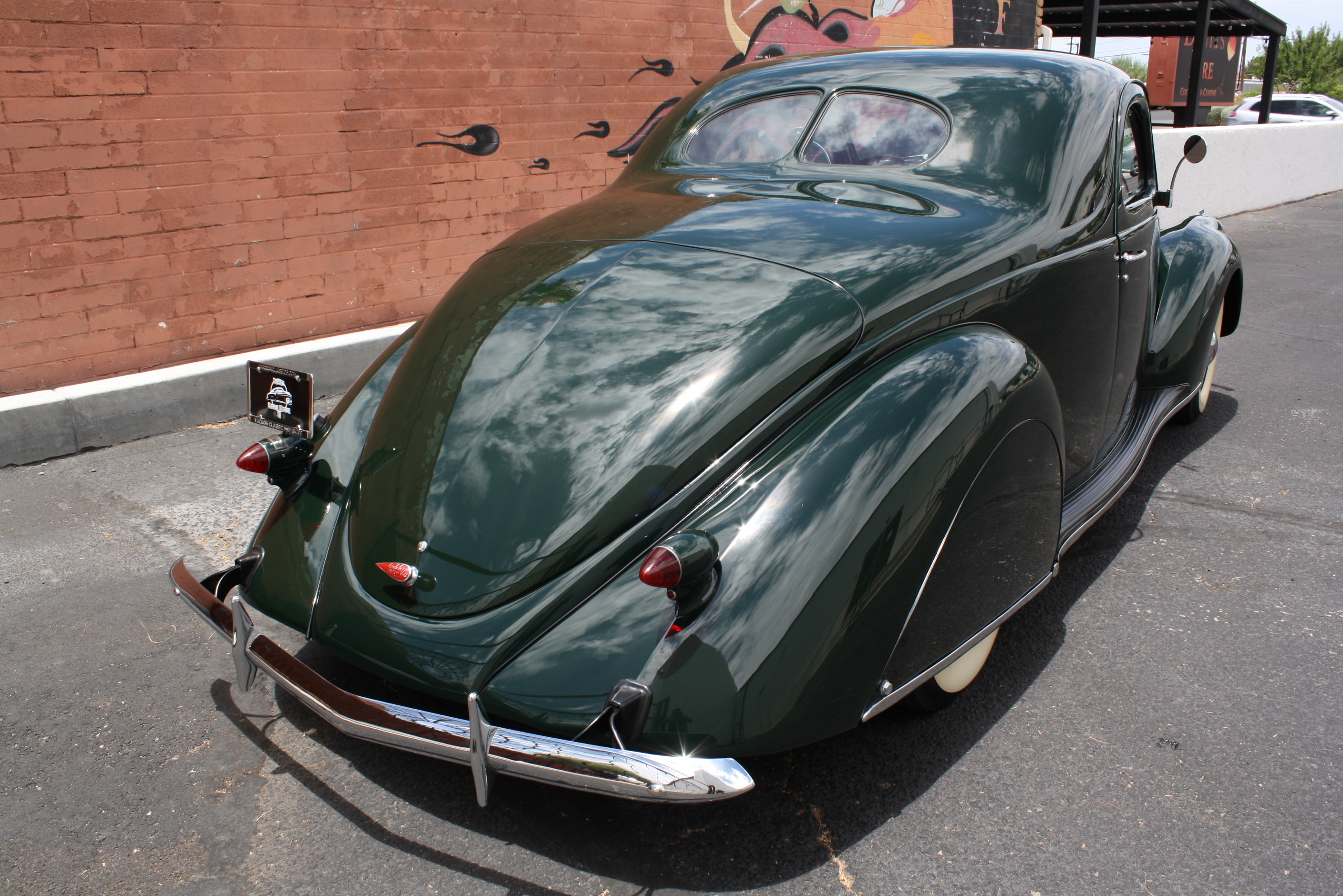 1937 Lincoln Zephyr 3 window coupe.