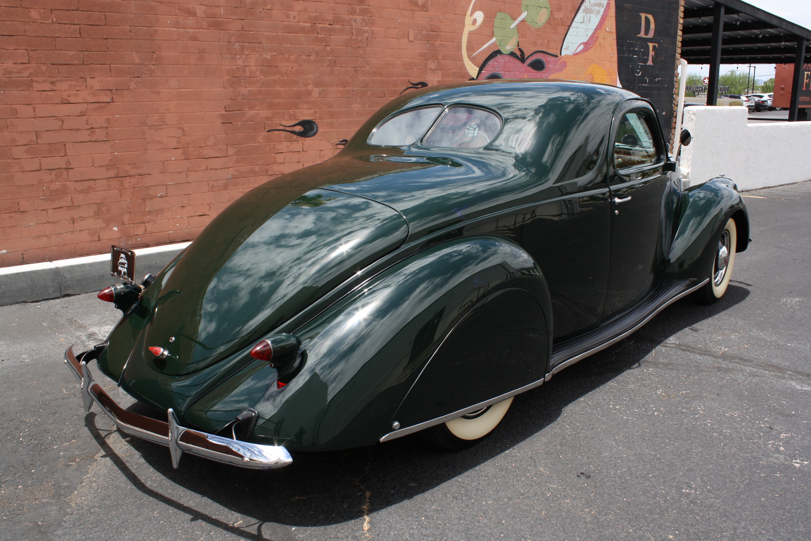 1937 Lincoln Zephyr 3 window coupe.