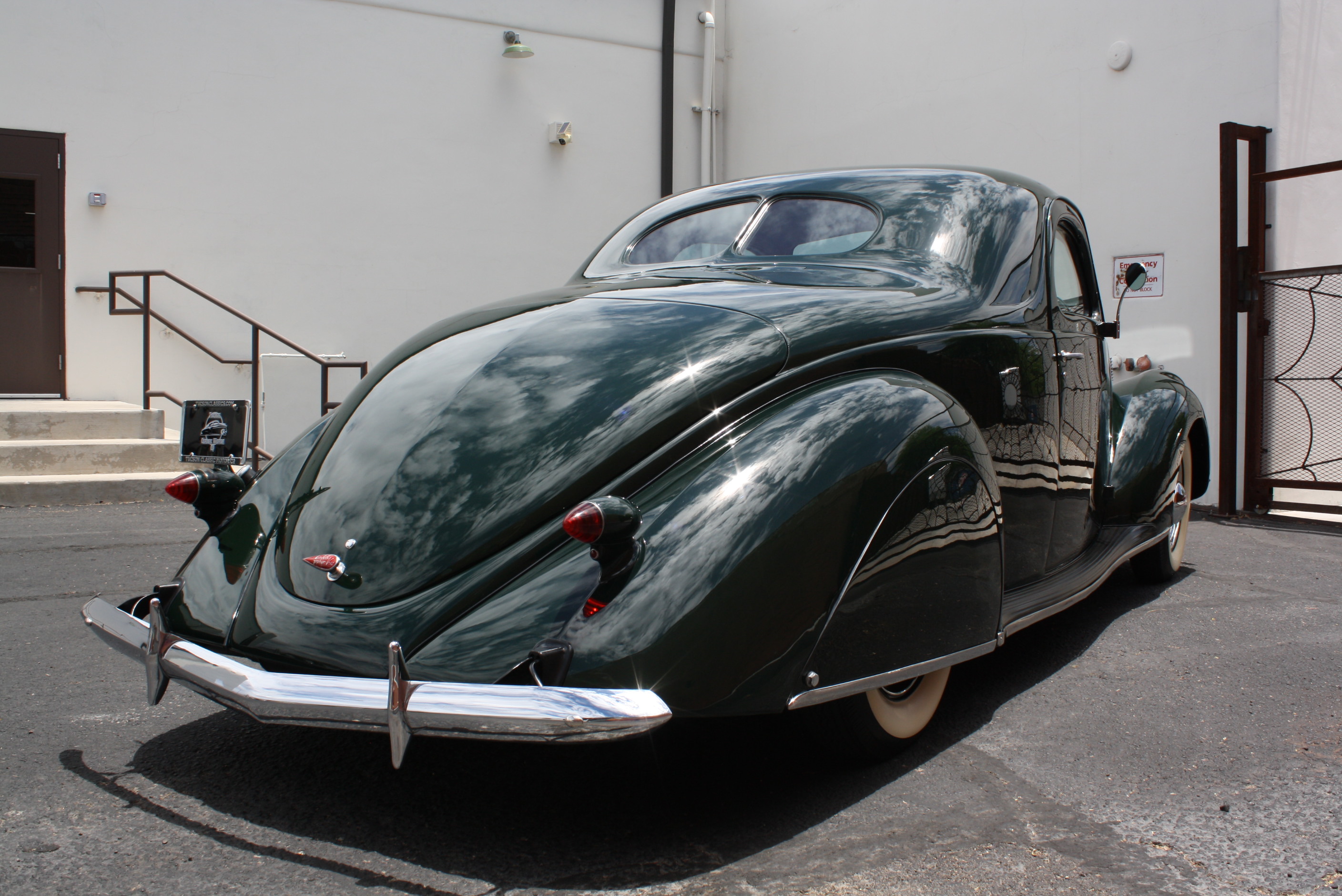 1937 Lincoln Zephyr 3 window coupe.