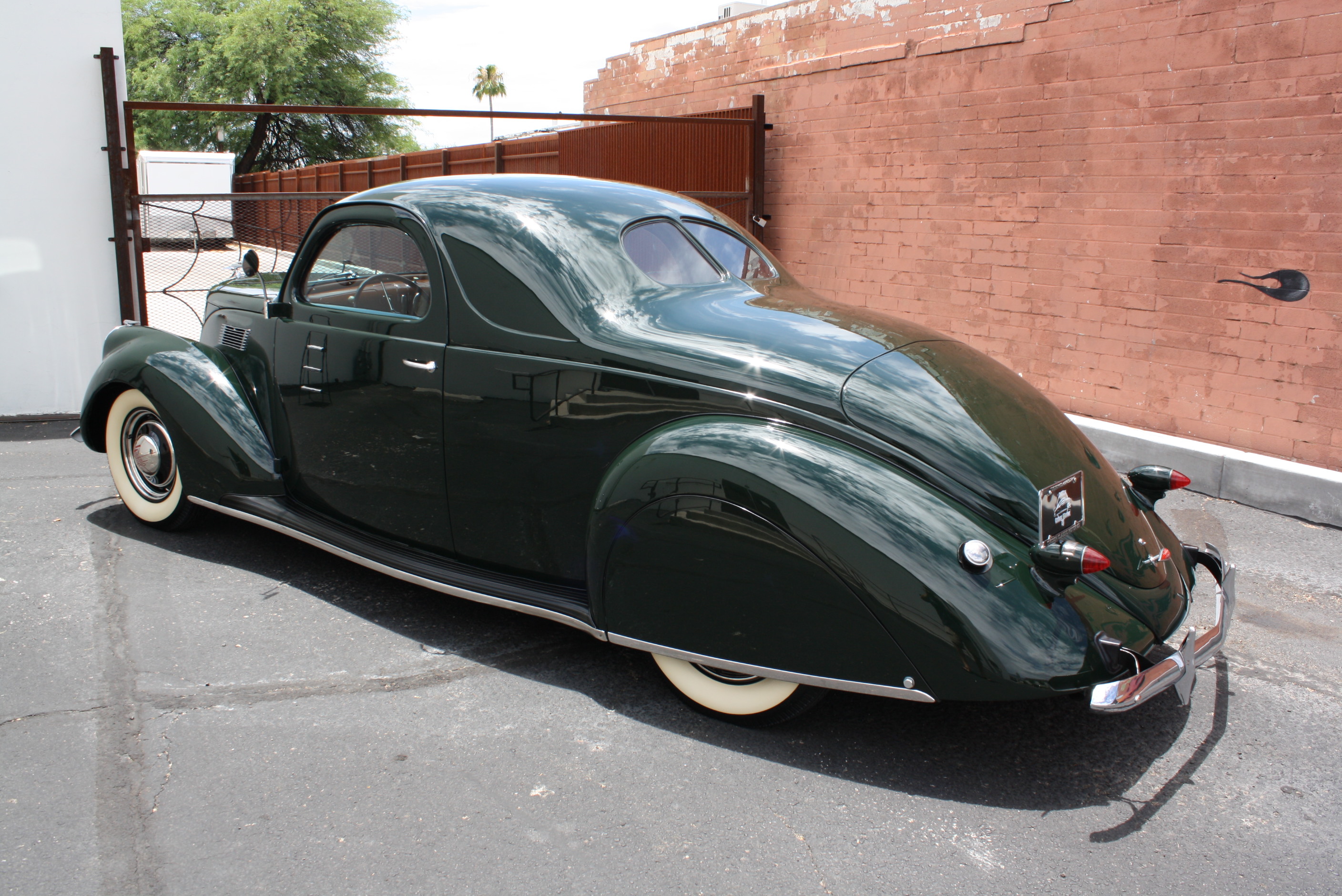 1937 Lincoln Zephyr 3 window coupe.