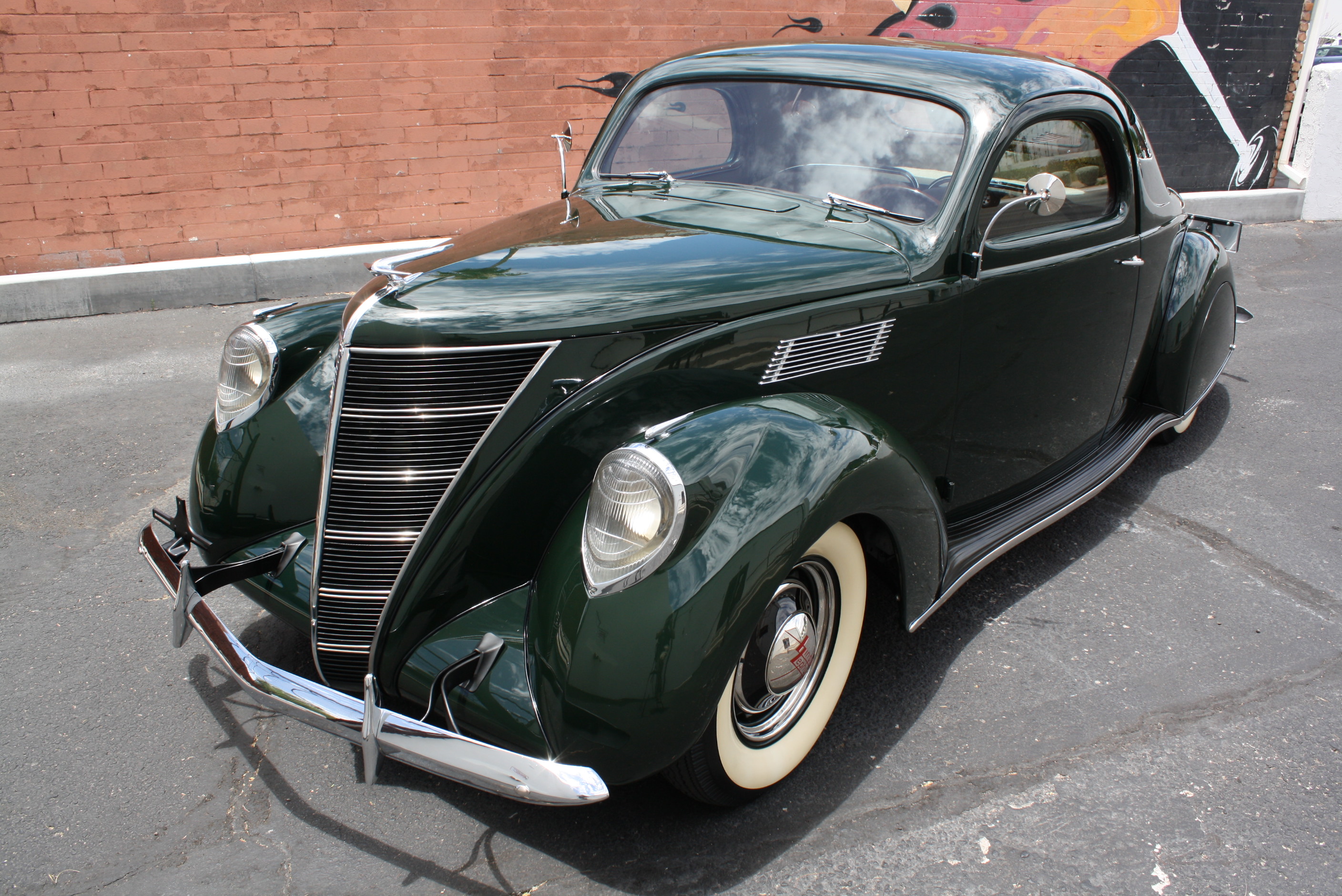 1937 Lincoln Zephyr 3 window coupe.