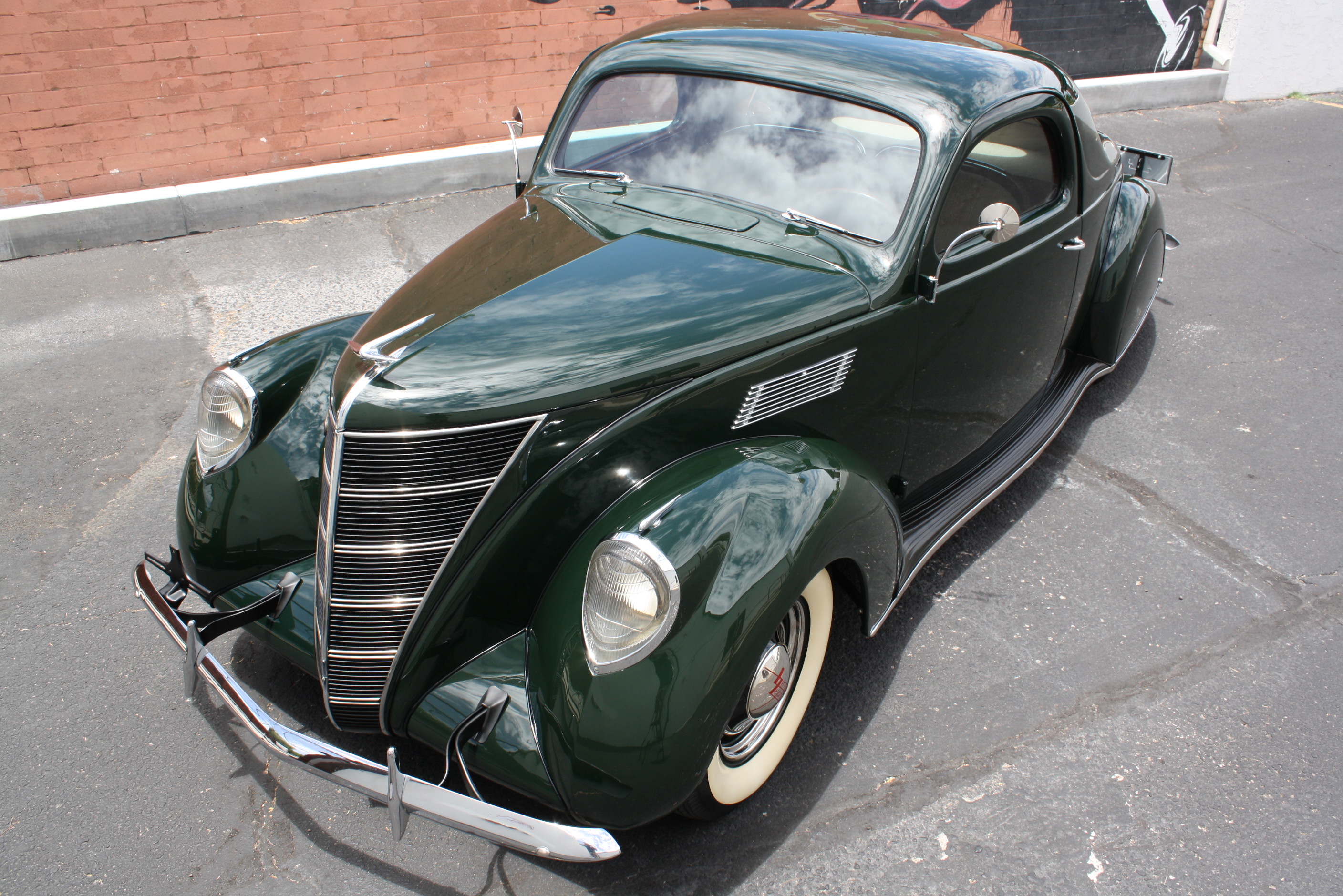 1937 Lincoln Zephyr 3 window coupe.
