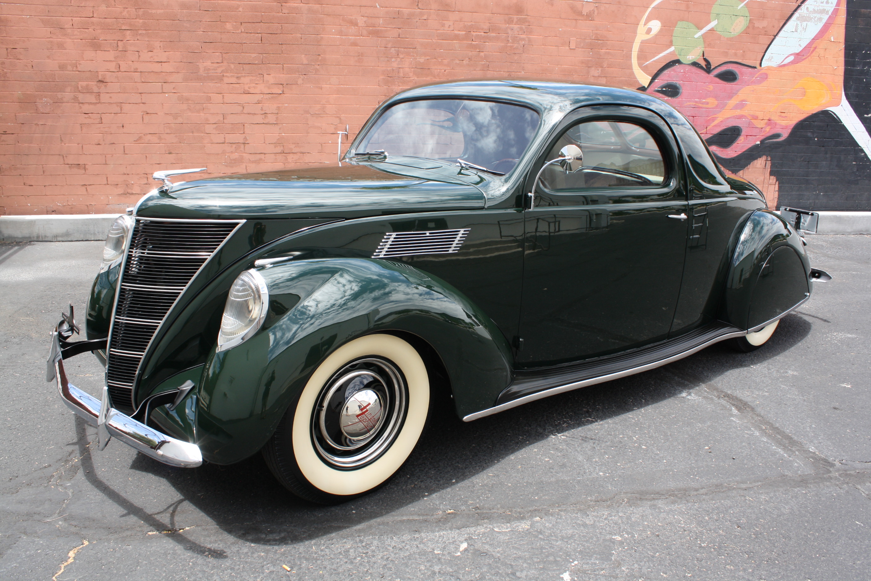 1937 Lincoln Zephyr 3 window coupe.
