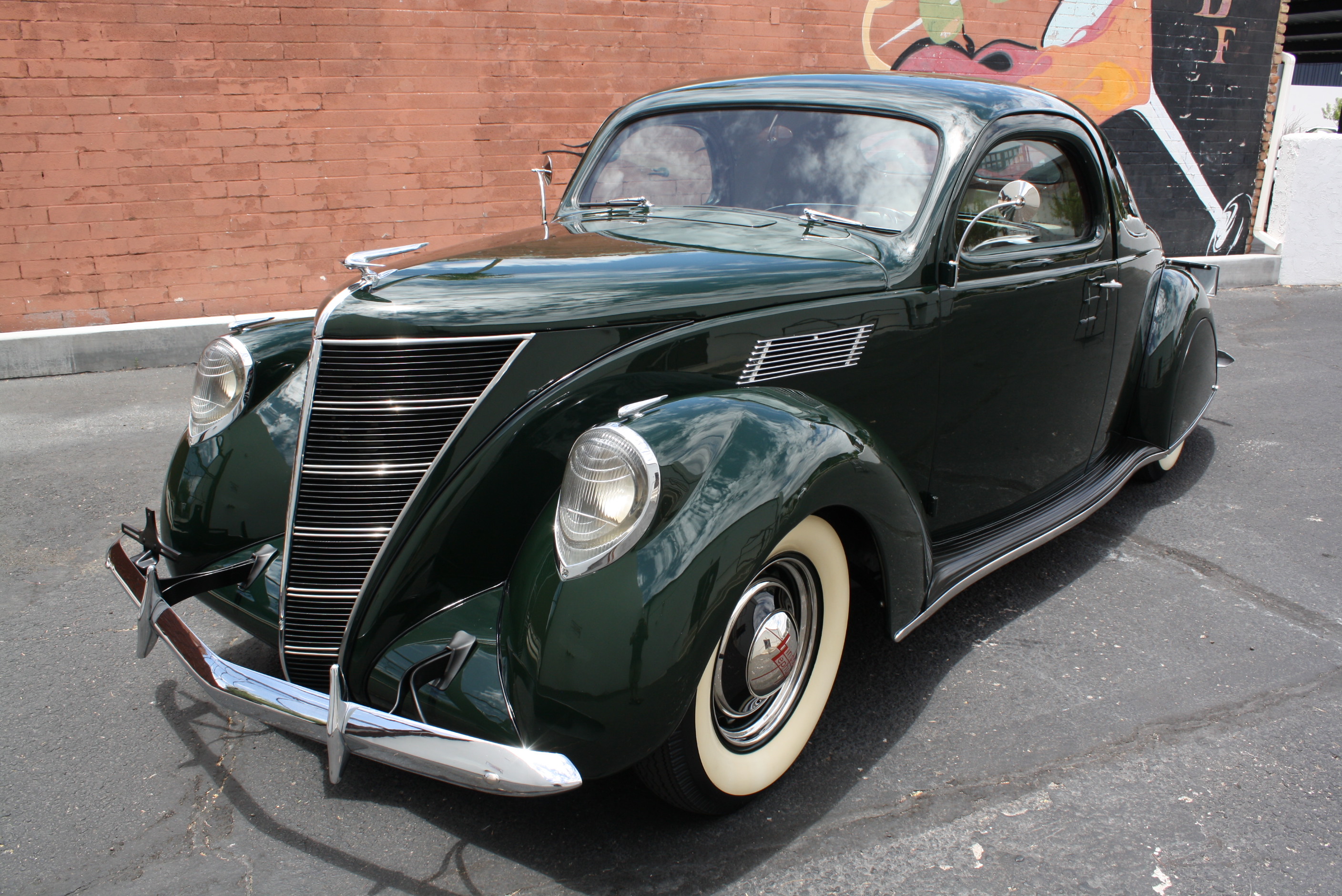 1937 Lincoln Zephyr 3 window coupe.