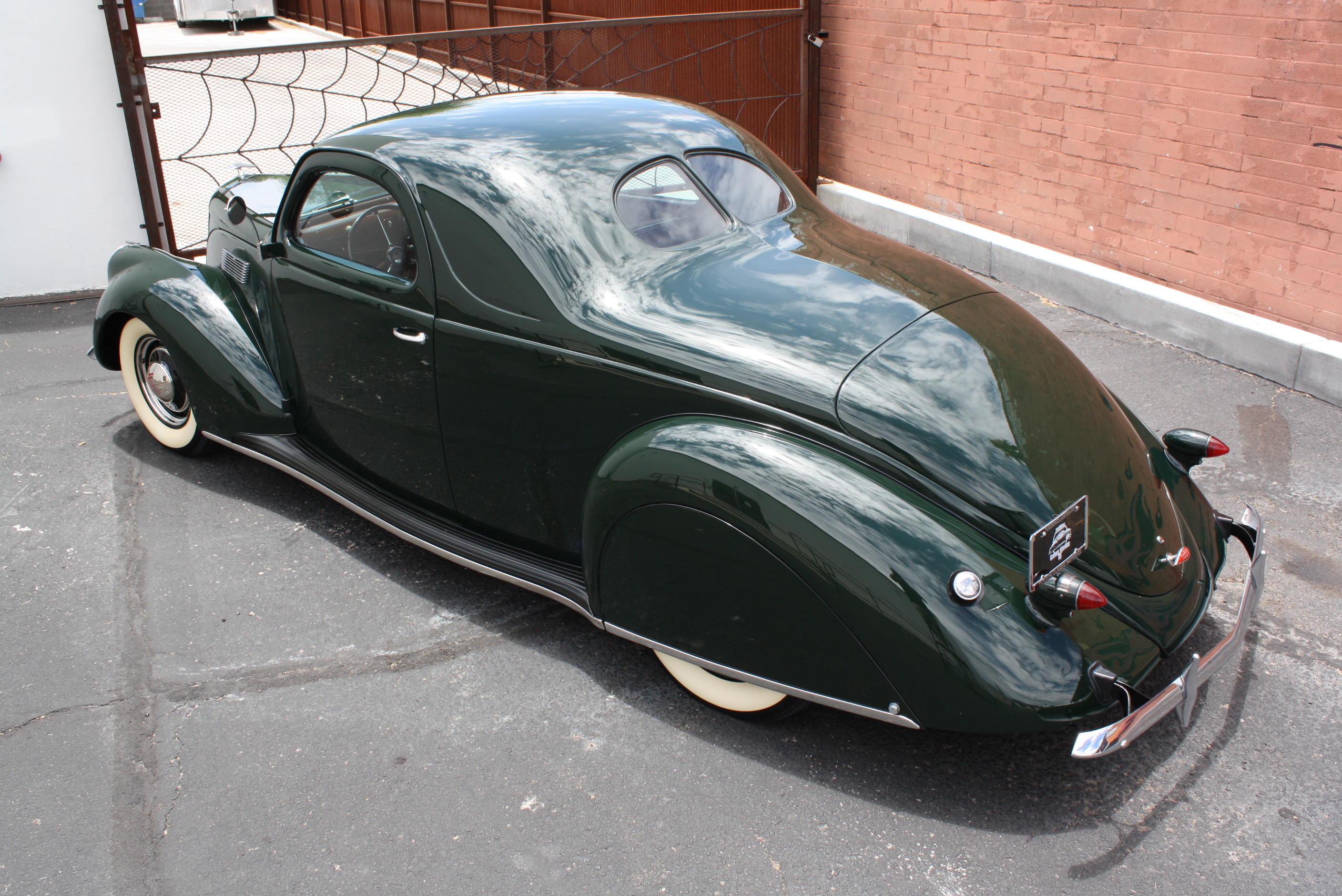 1937 Lincoln Zephyr 3 window coupe.