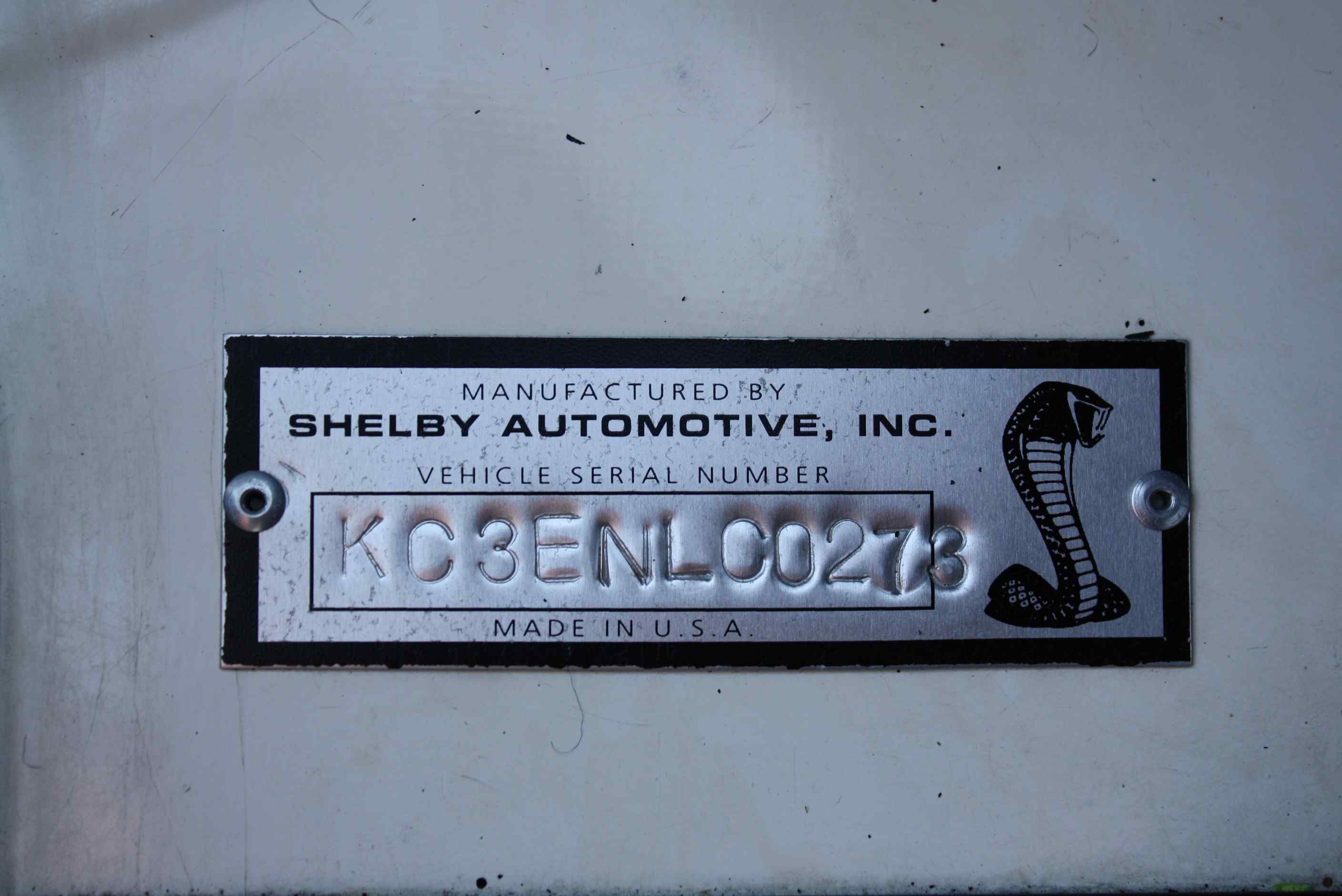 1965 Shelby “Kirkham” Cobra