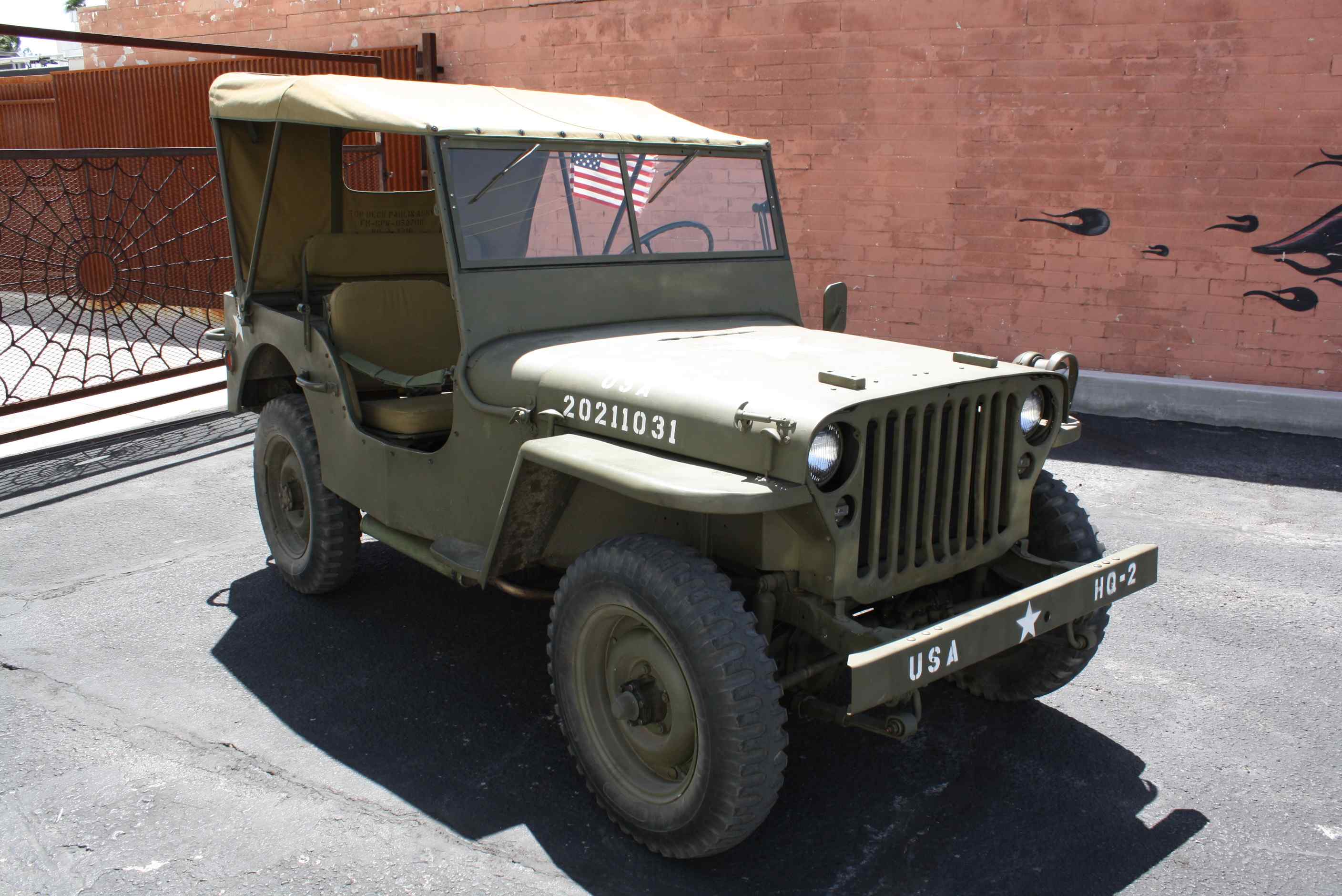 1943 Jeep MB WW2 Era Military.