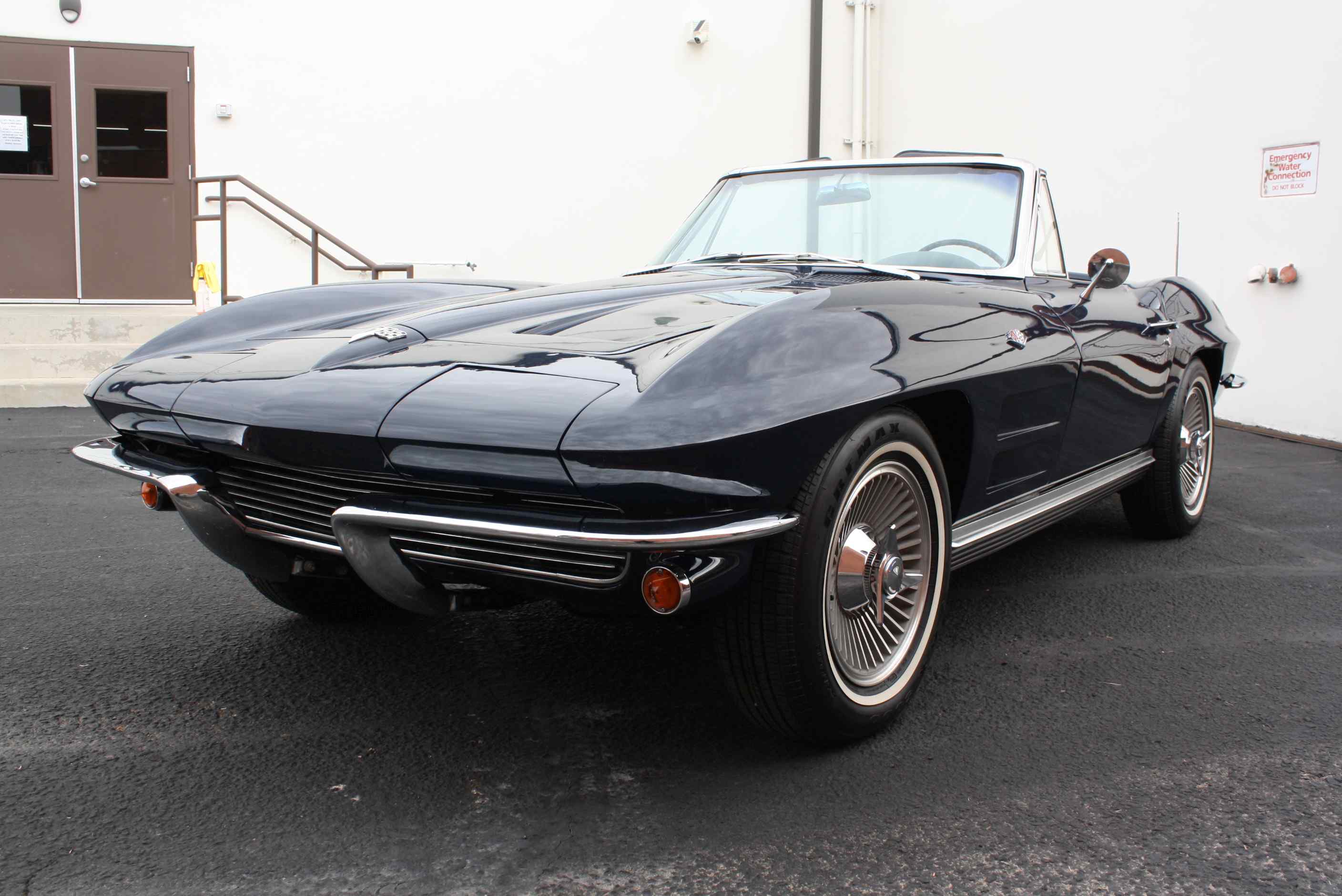 1964 Corvette 365HP Convertible in Daytona Blue with Hardtop and original Documentation.
