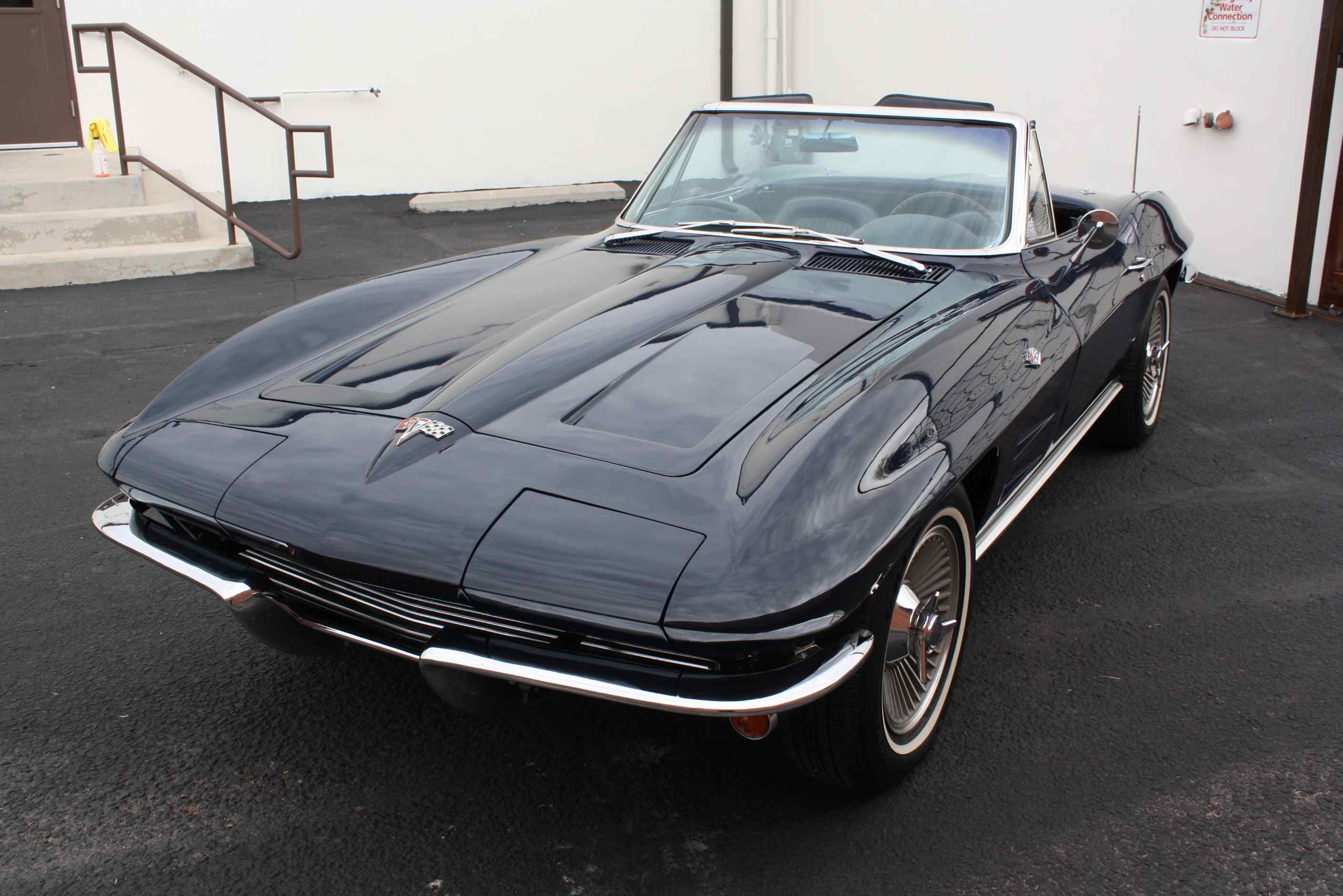 1964 Corvette 365HP Convertible in Daytona Blue with Hardtop and original Documentation.