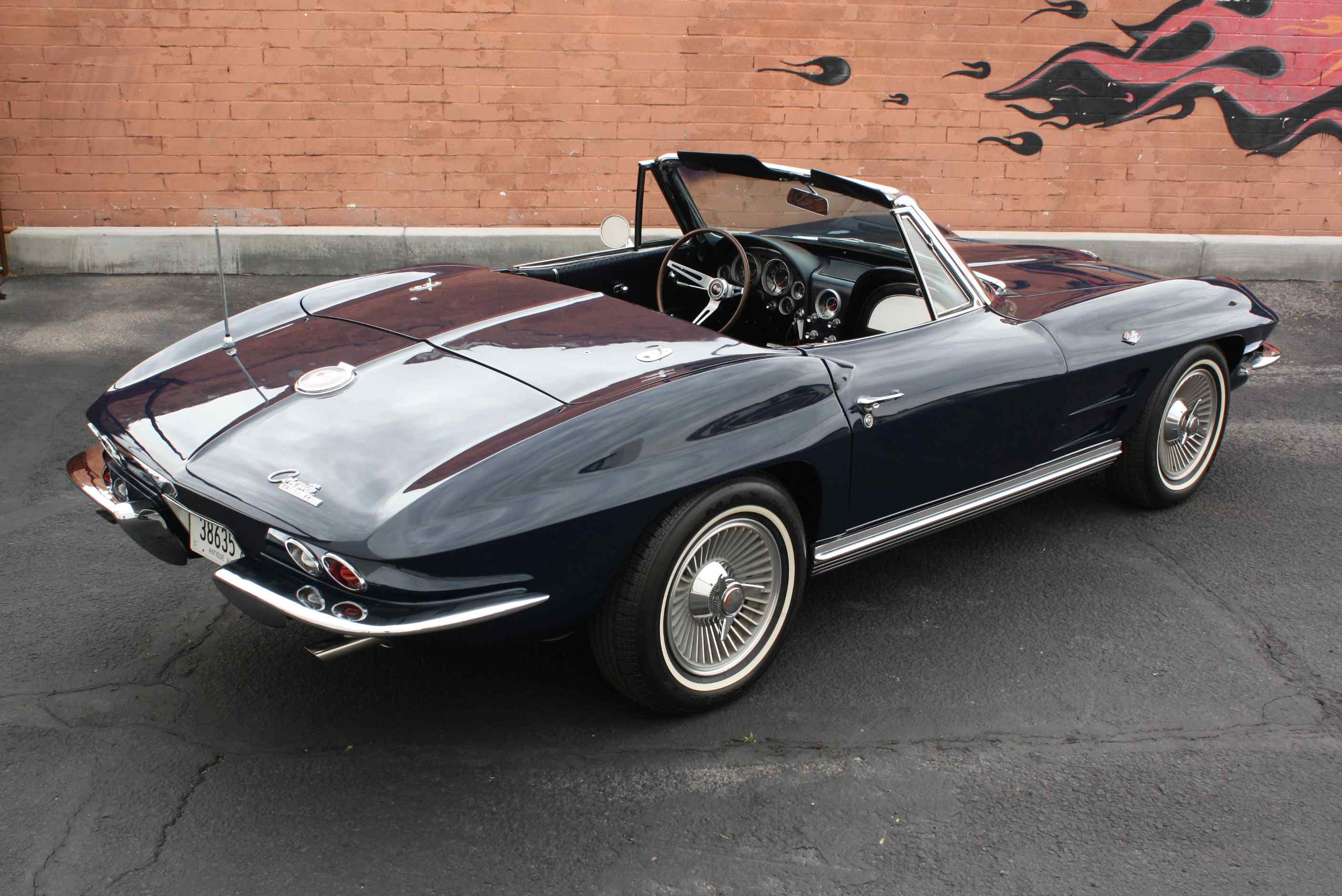 1964 Corvette 365HP Convertible in Daytona Blue with Hardtop and original Documentation.