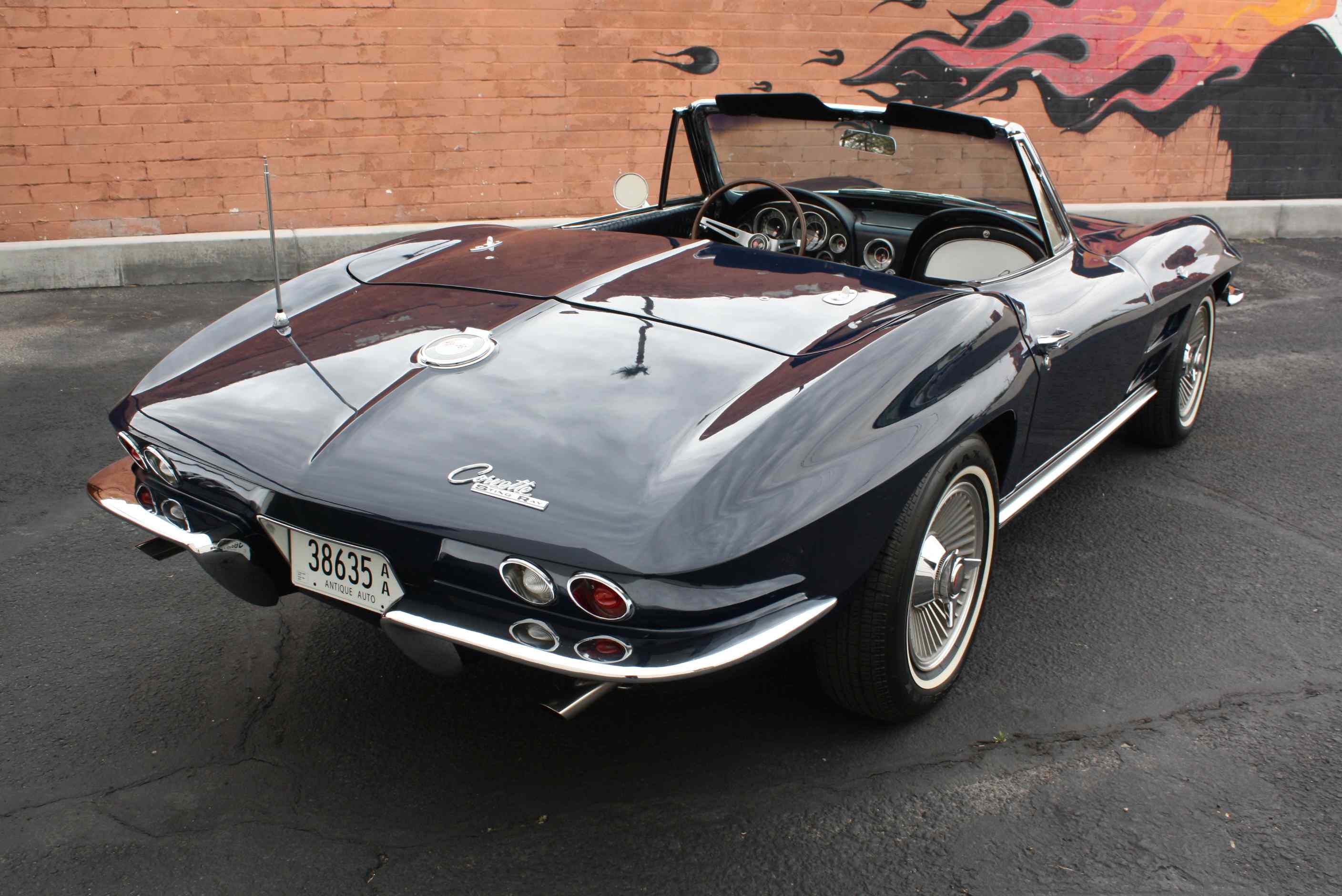 1964 Corvette 365HP Convertible in Daytona Blue with Hardtop and original Documentation.