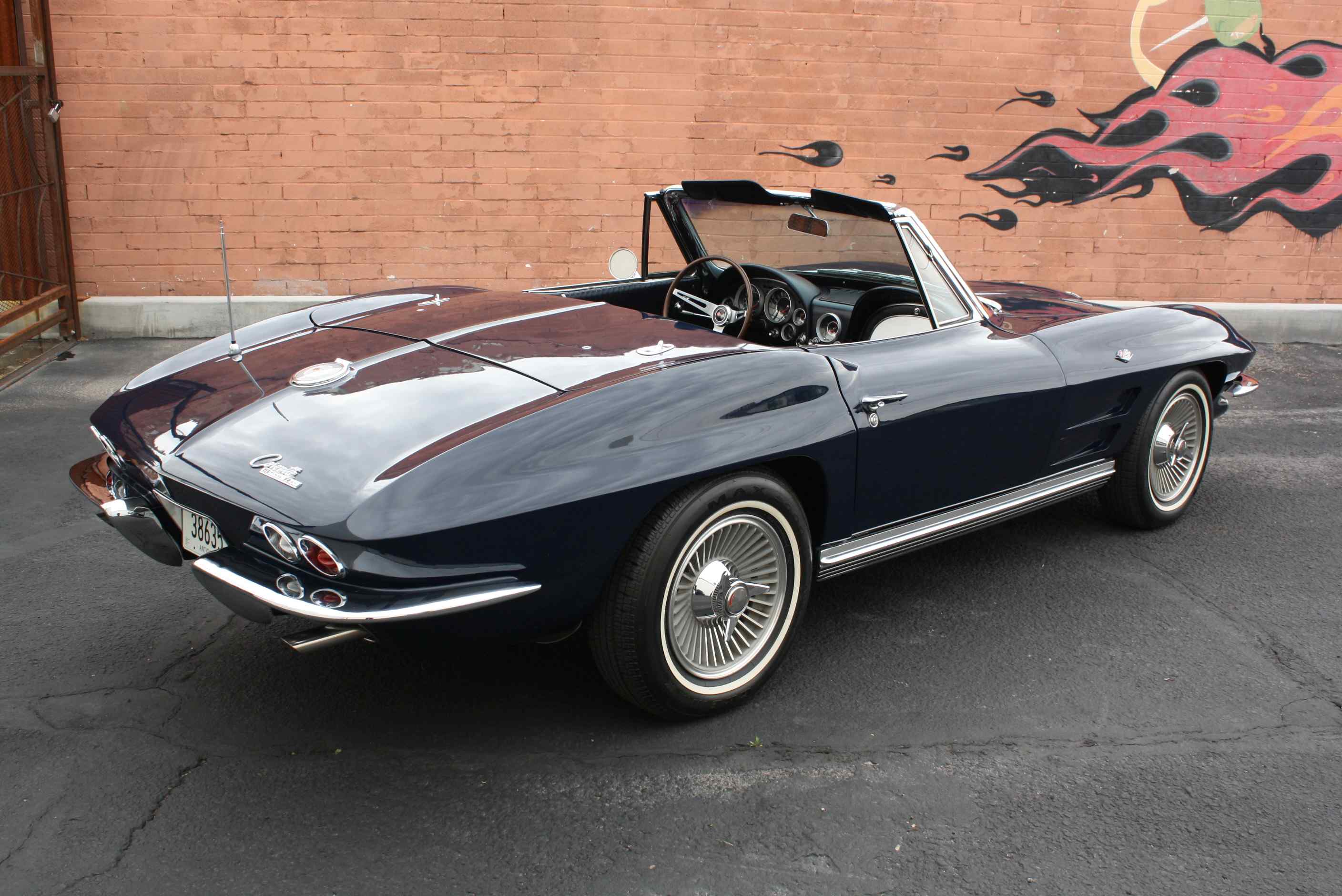1964 Corvette 365HP Convertible in Daytona Blue with Hardtop and original Documentation.