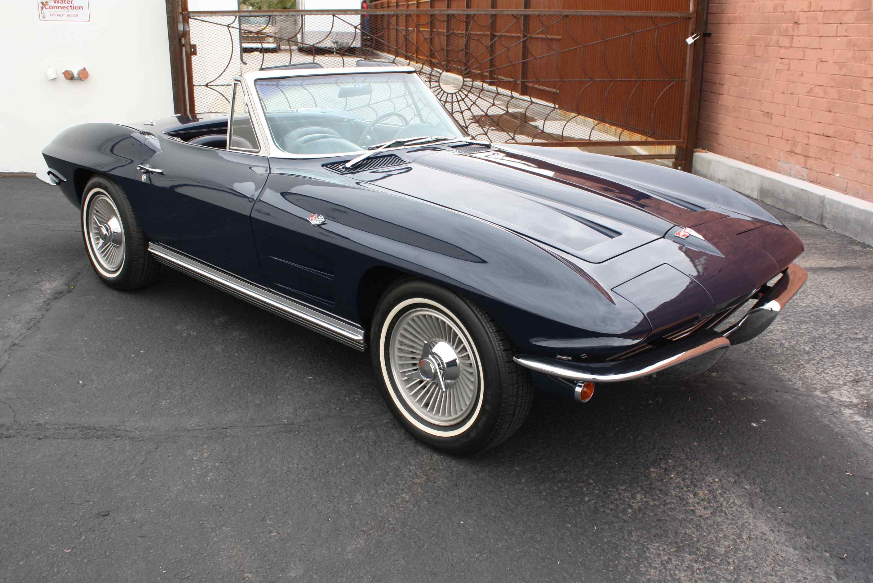 1964 Corvette 365HP Convertible in Daytona Blue with Hardtop and original Documentation.