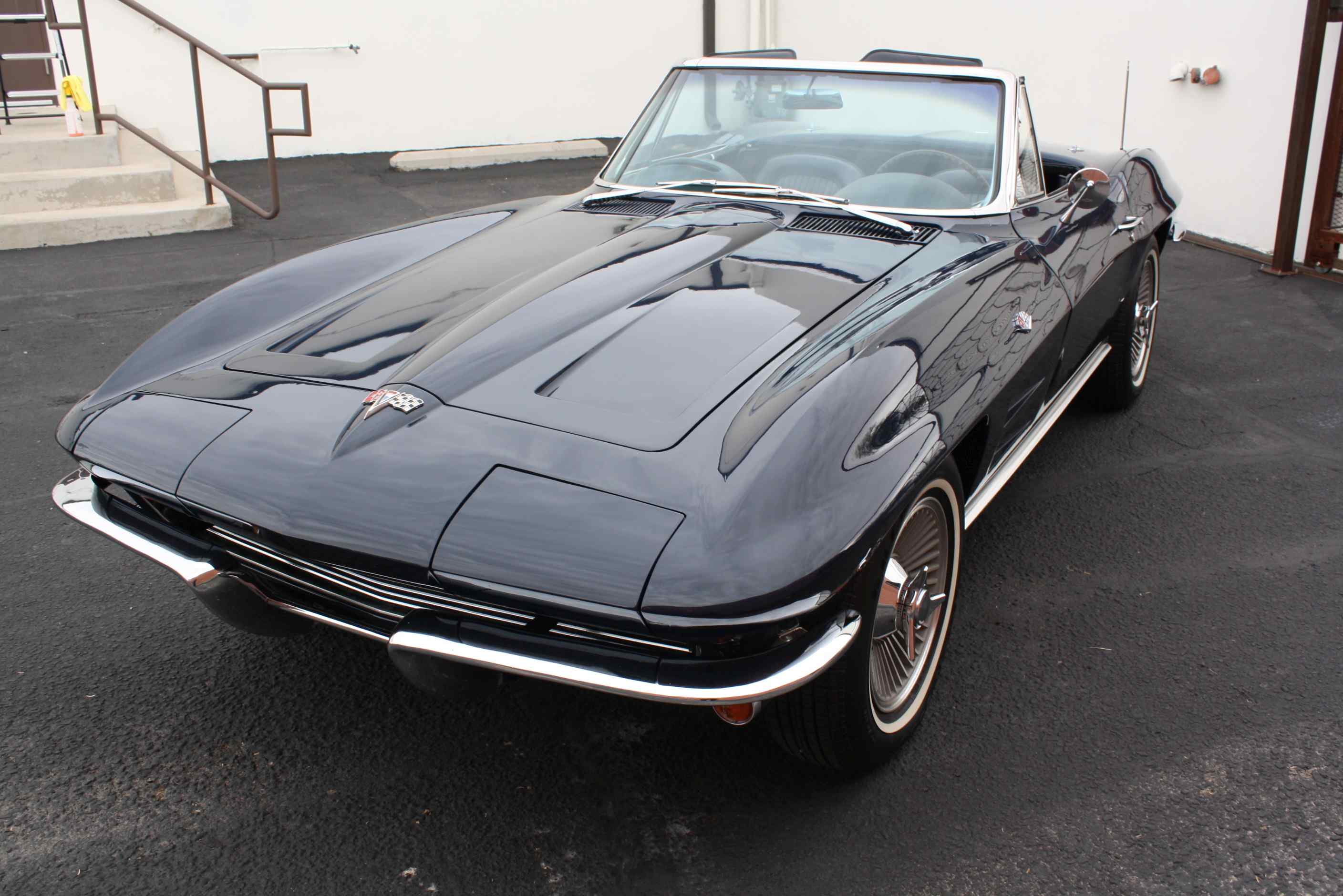 1964 Corvette 365HP Convertible in Daytona Blue with Hardtop and original Documentation.