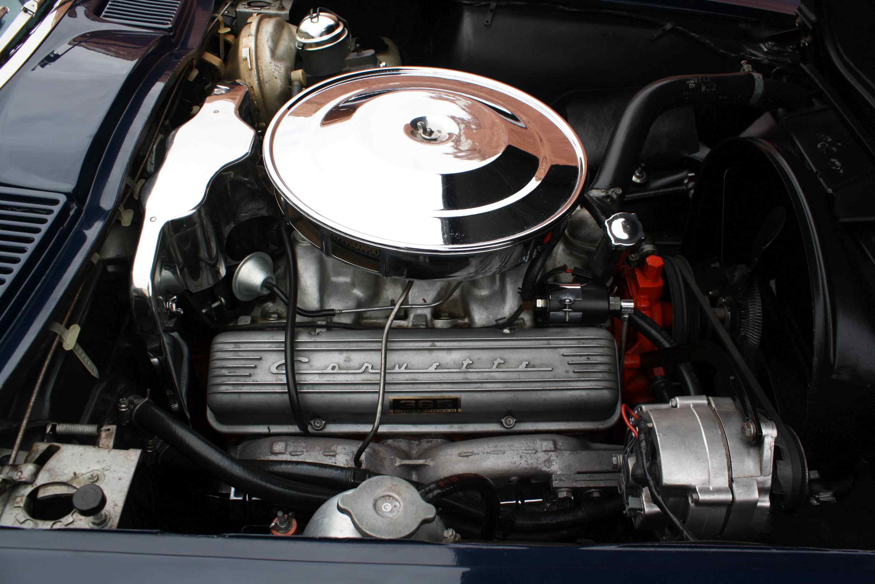 1964 Corvette 365HP Convertible in Daytona Blue with Hardtop and original Documentation.