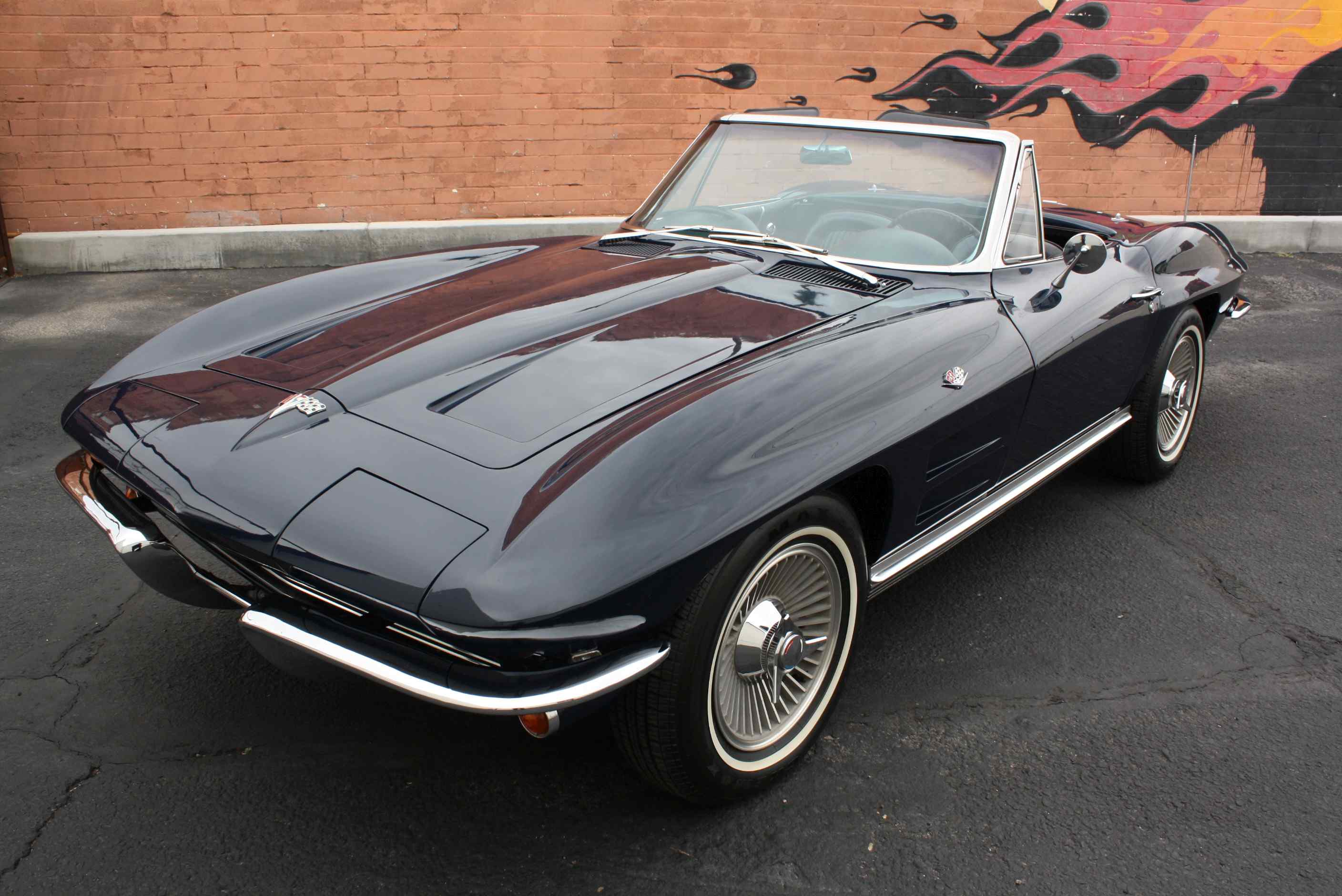 1964 Corvette 365HP Convertible in Daytona Blue with Hardtop and original Documentation.