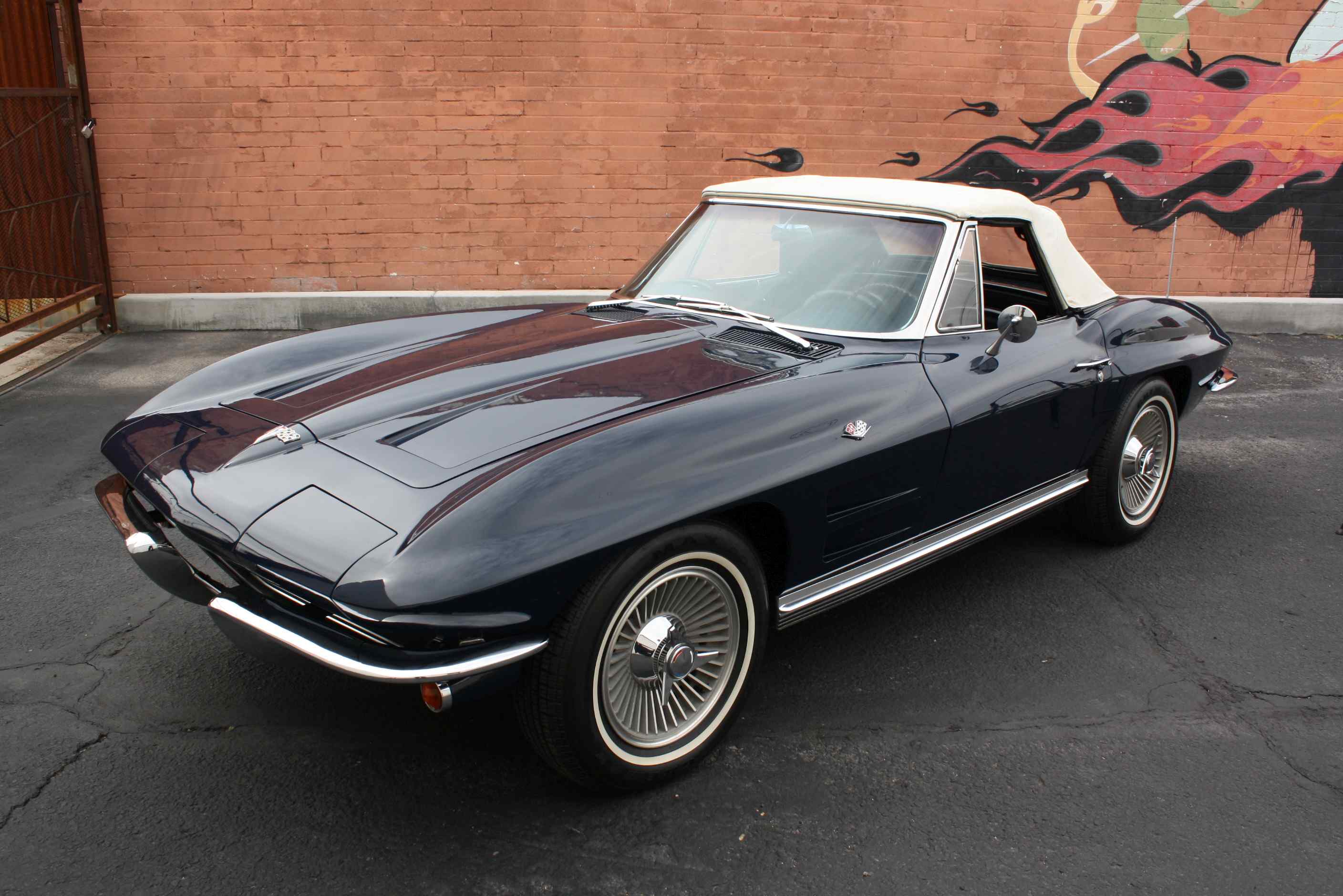 1964 Corvette 365HP Convertible in Daytona Blue with Hardtop and original Documentation.