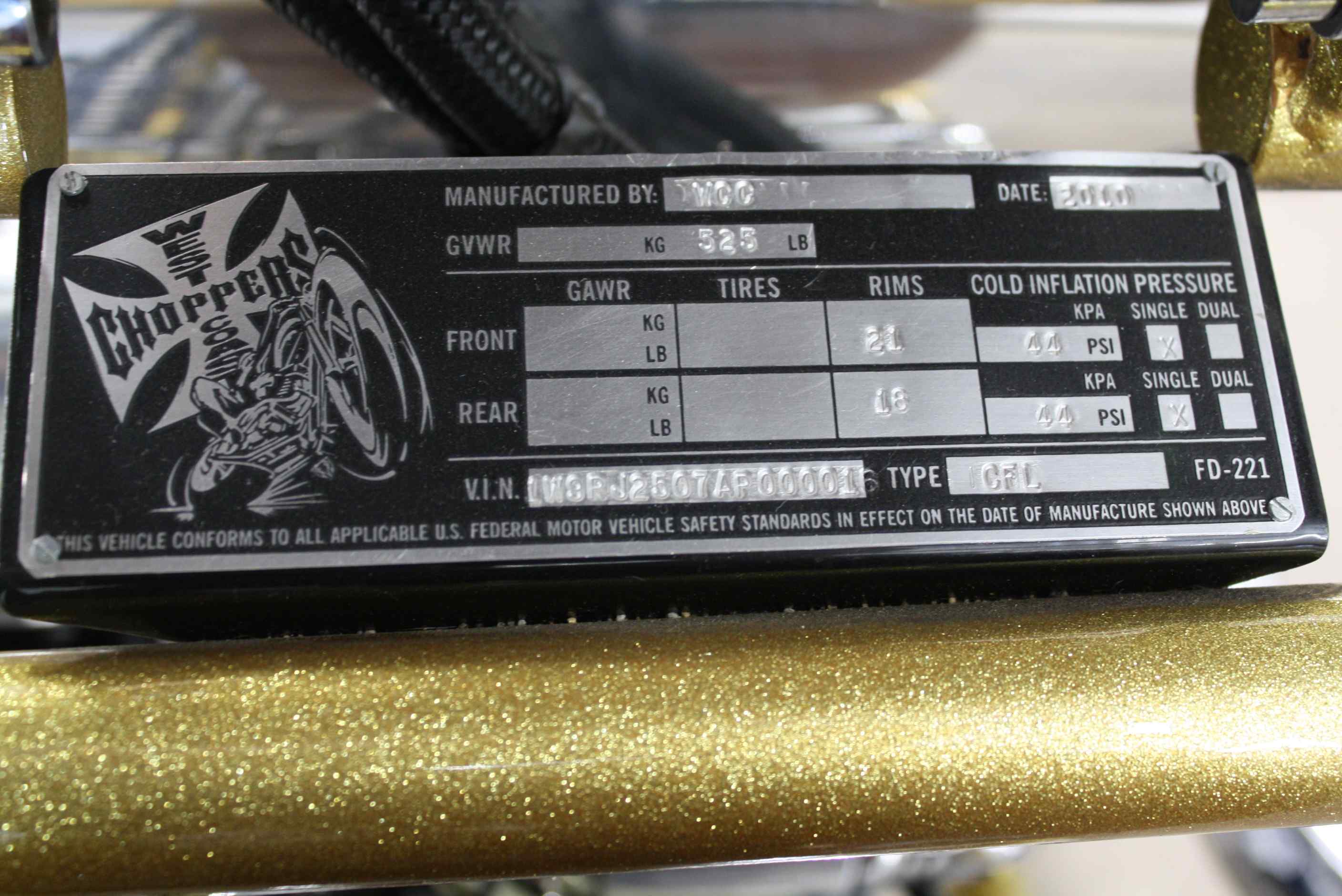 2010 West Coast Choppers CFL