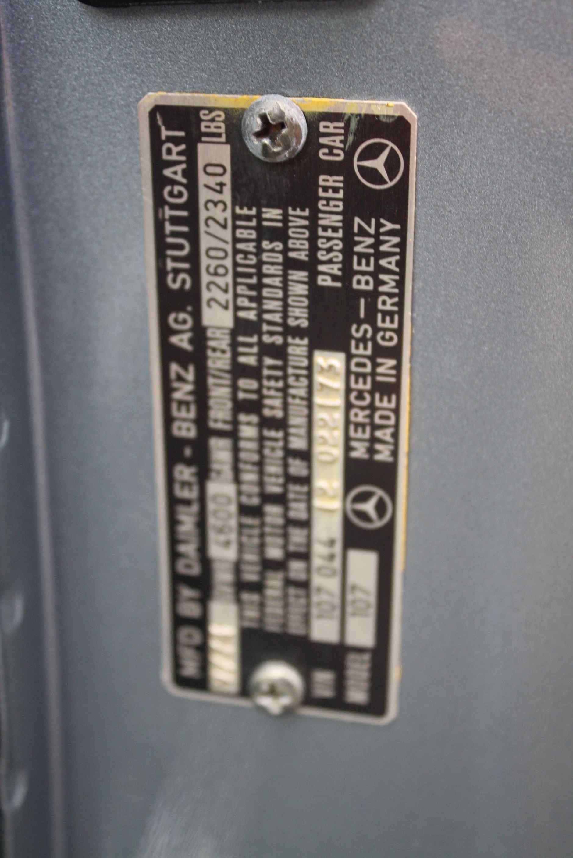 1975 Mercedes Benz 450SL