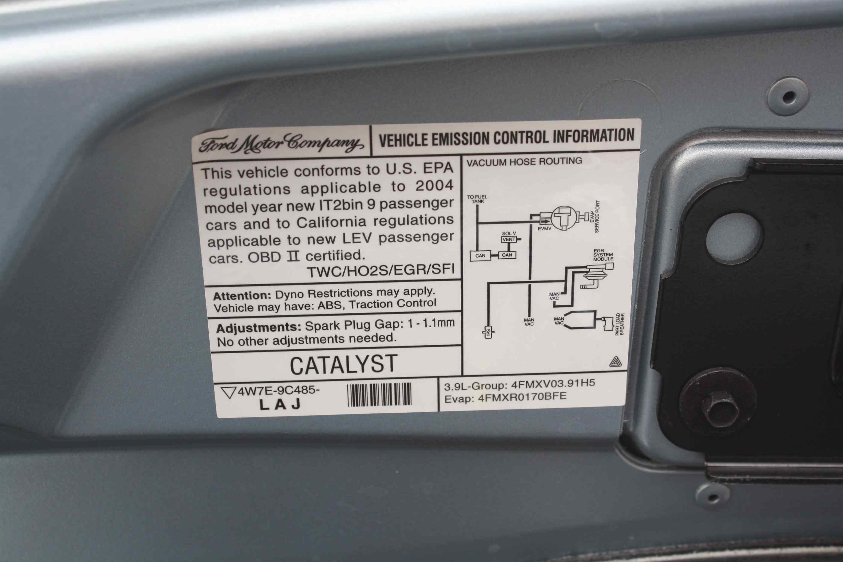 2004 Ford Thunderbird with one owner and 6300 original miles.