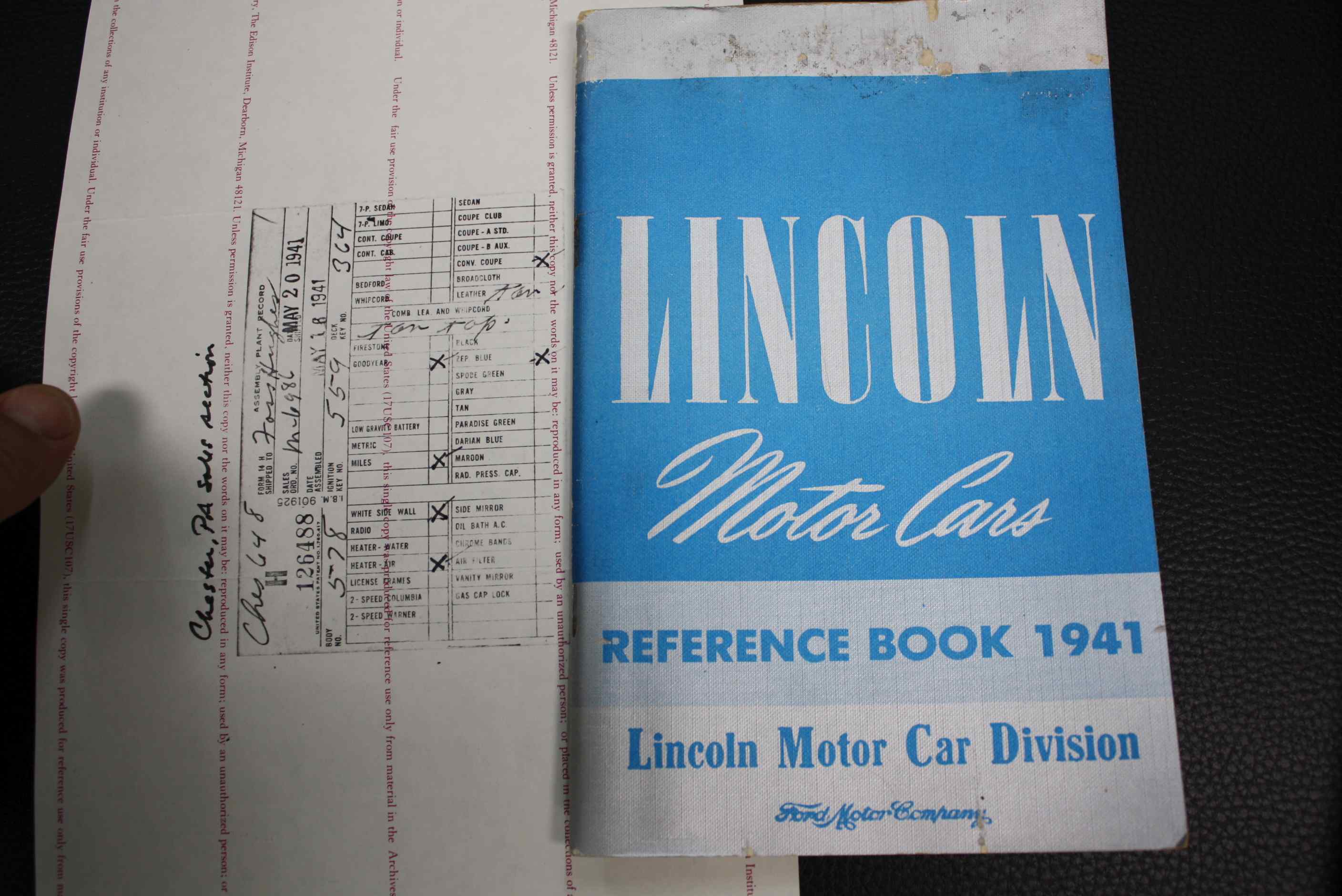 1941 Lincoln Zephyr Converible