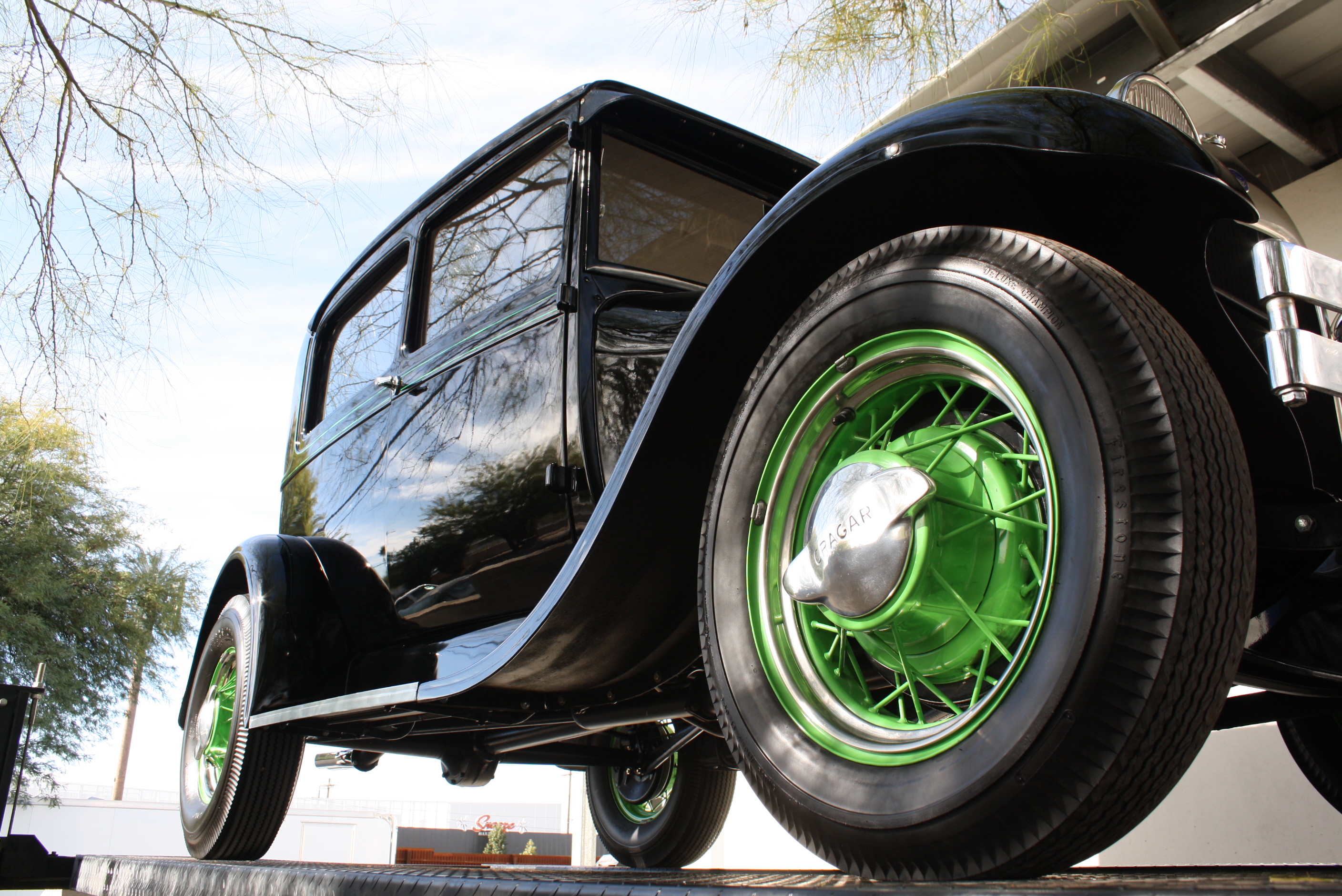 1928 Ford Model A sedan Miller OHV Hot Rod.
