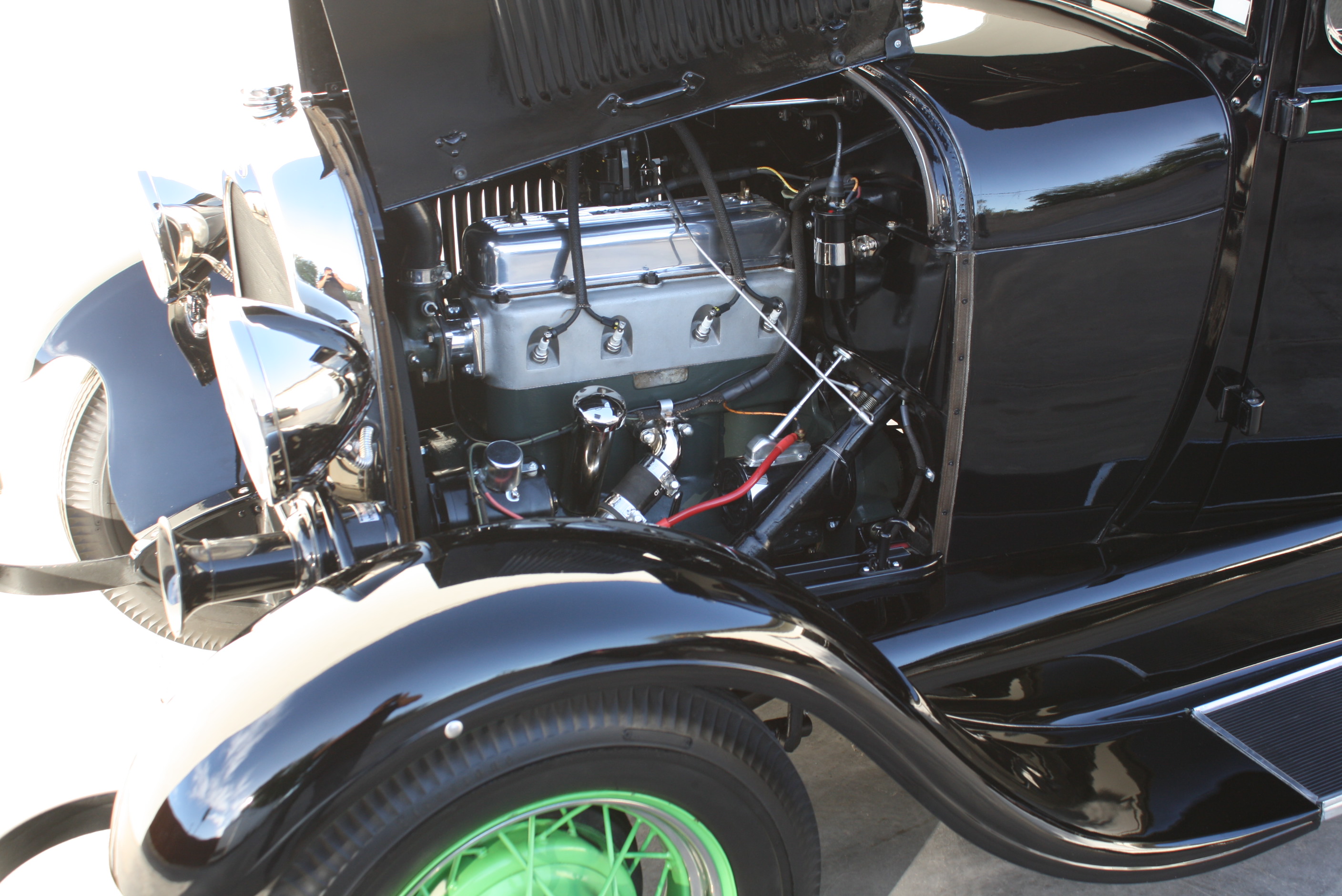 1928 Ford Model A sedan Miller OHV Hot Rod.