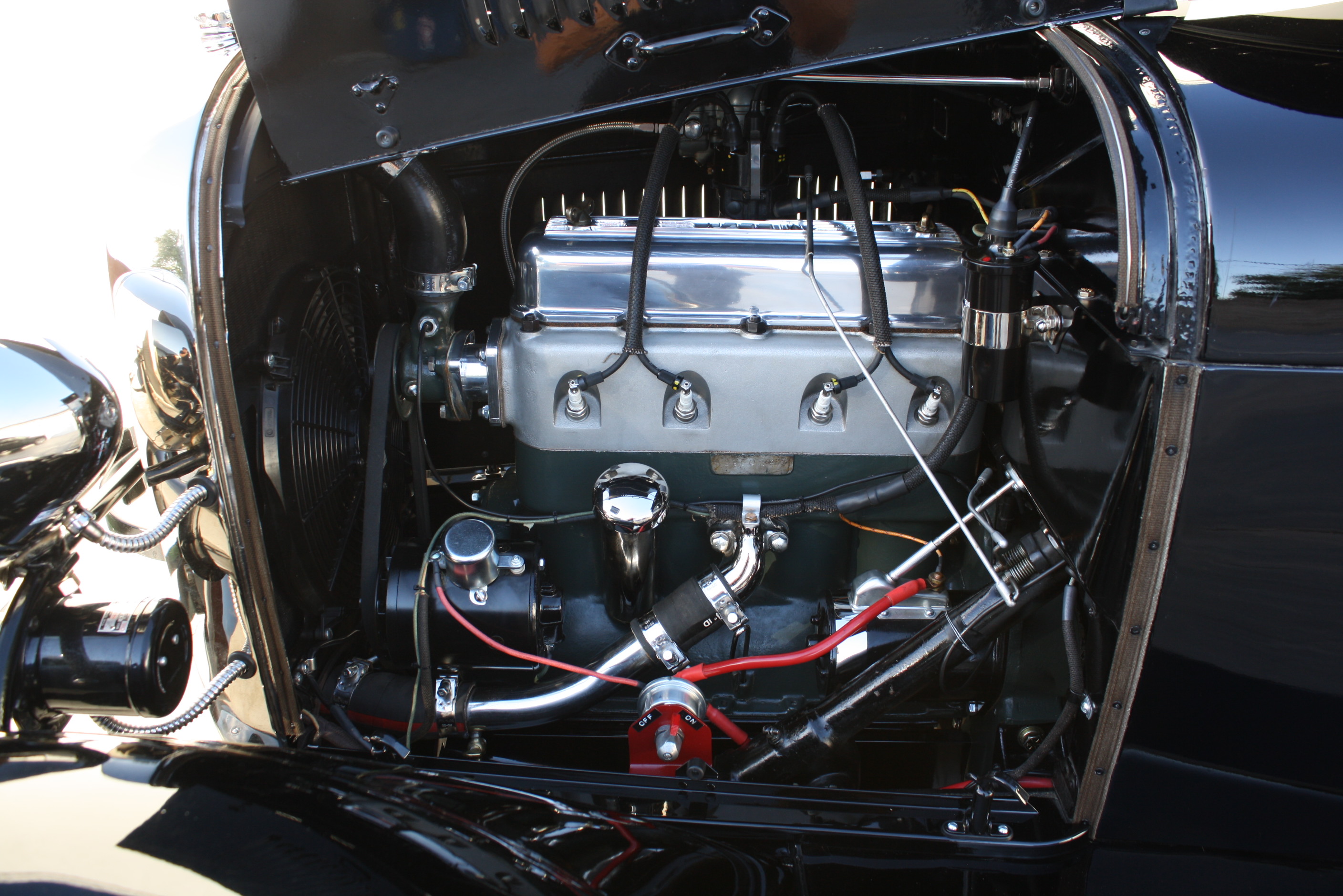 1928 Ford Model A sedan Miller OHV Hot Rod.