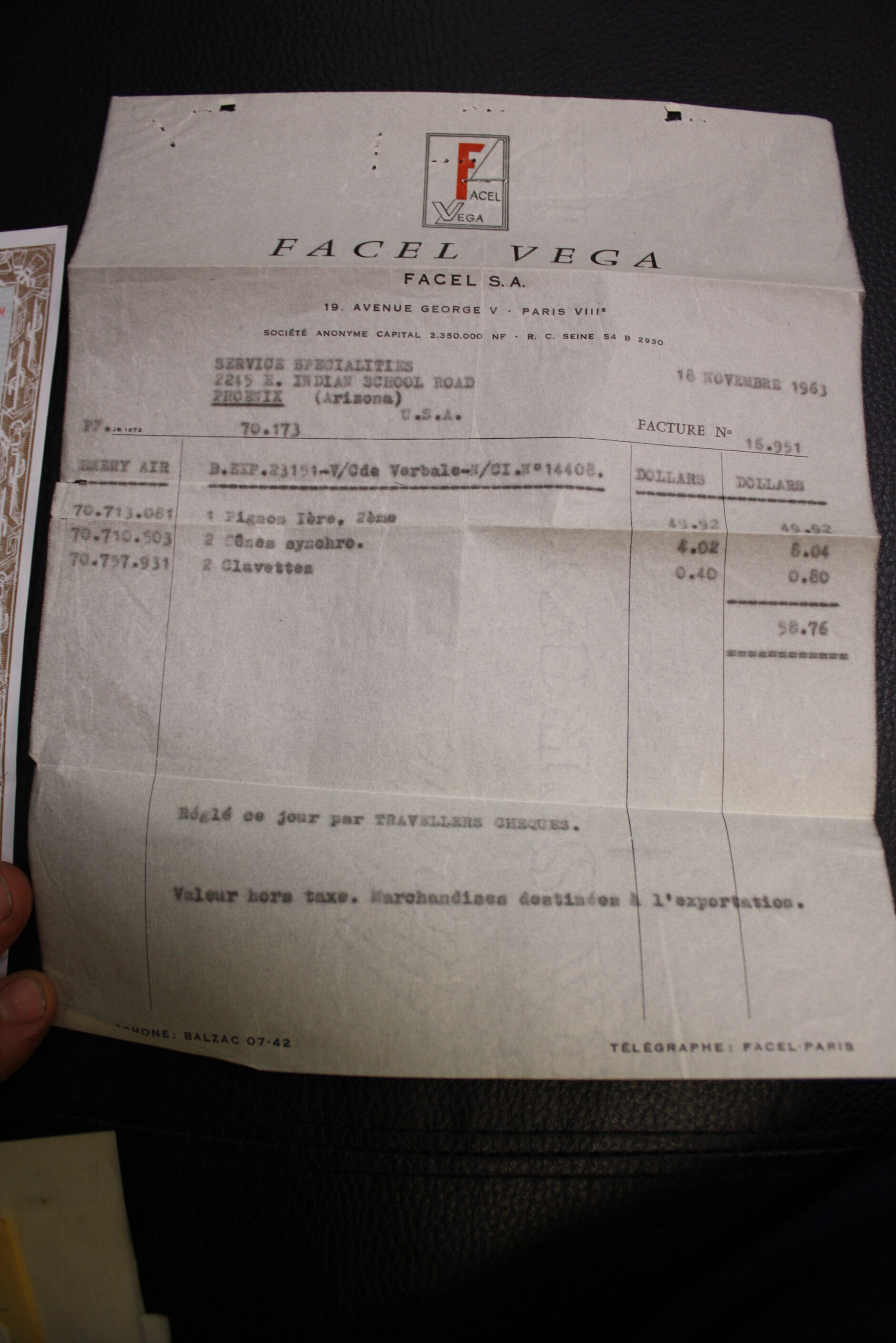 1959 Facel Vega HK500