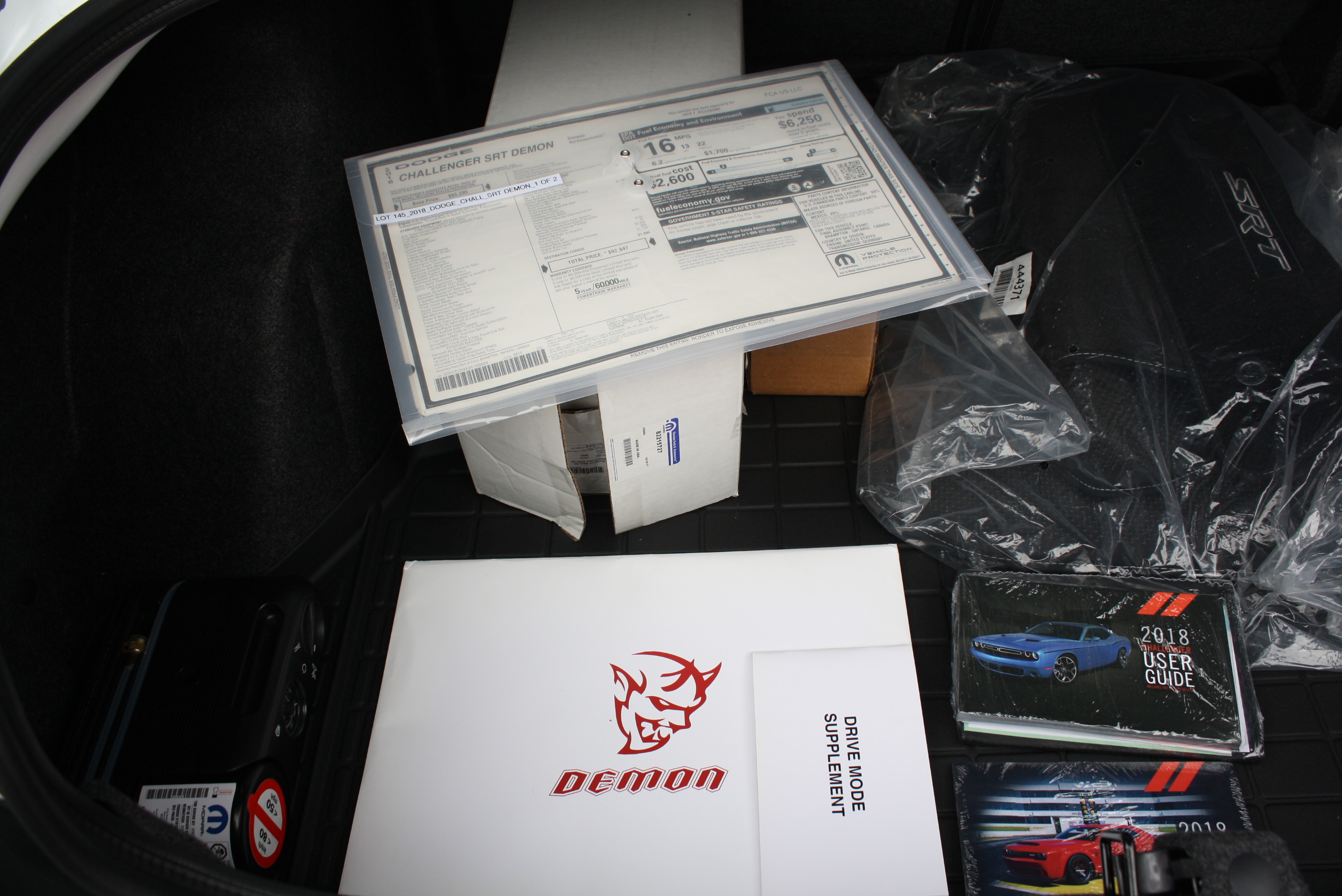 2018 Dodge SRT DEMON 24 miles since New