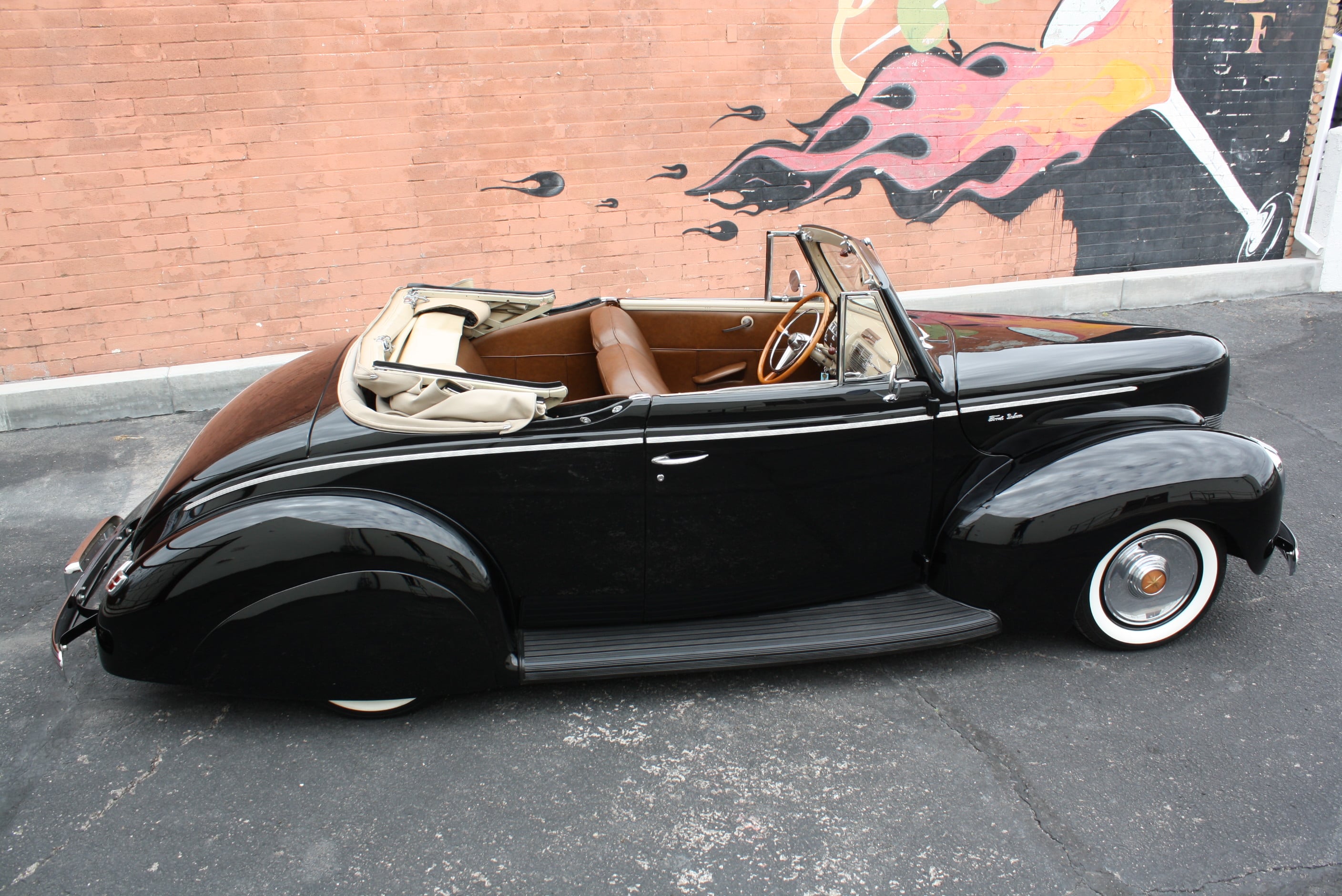 1940 Ford Deluxe Desoto Hemi powered convertible.